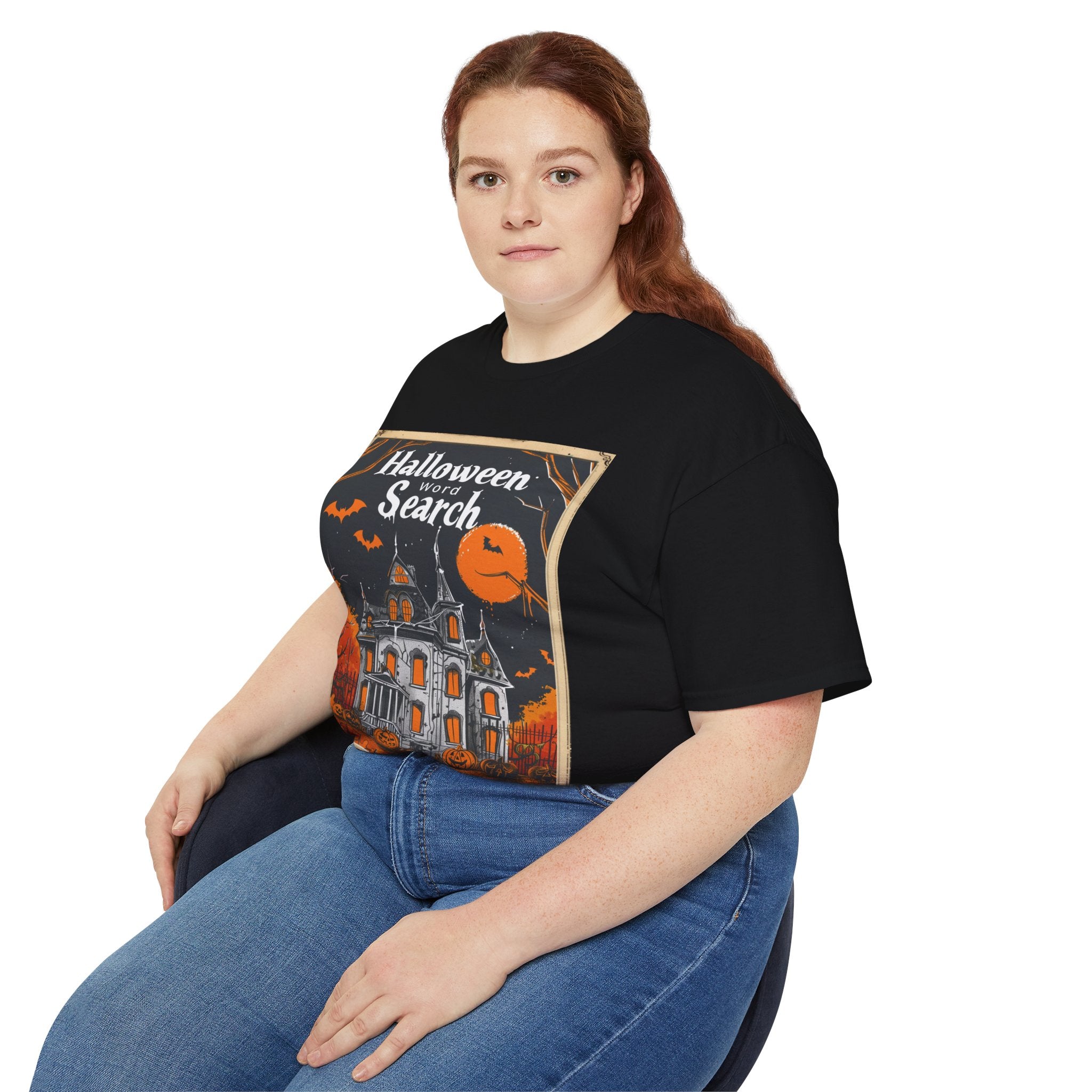 Halloween Word Search T-Shirt – Haunted House Spooky