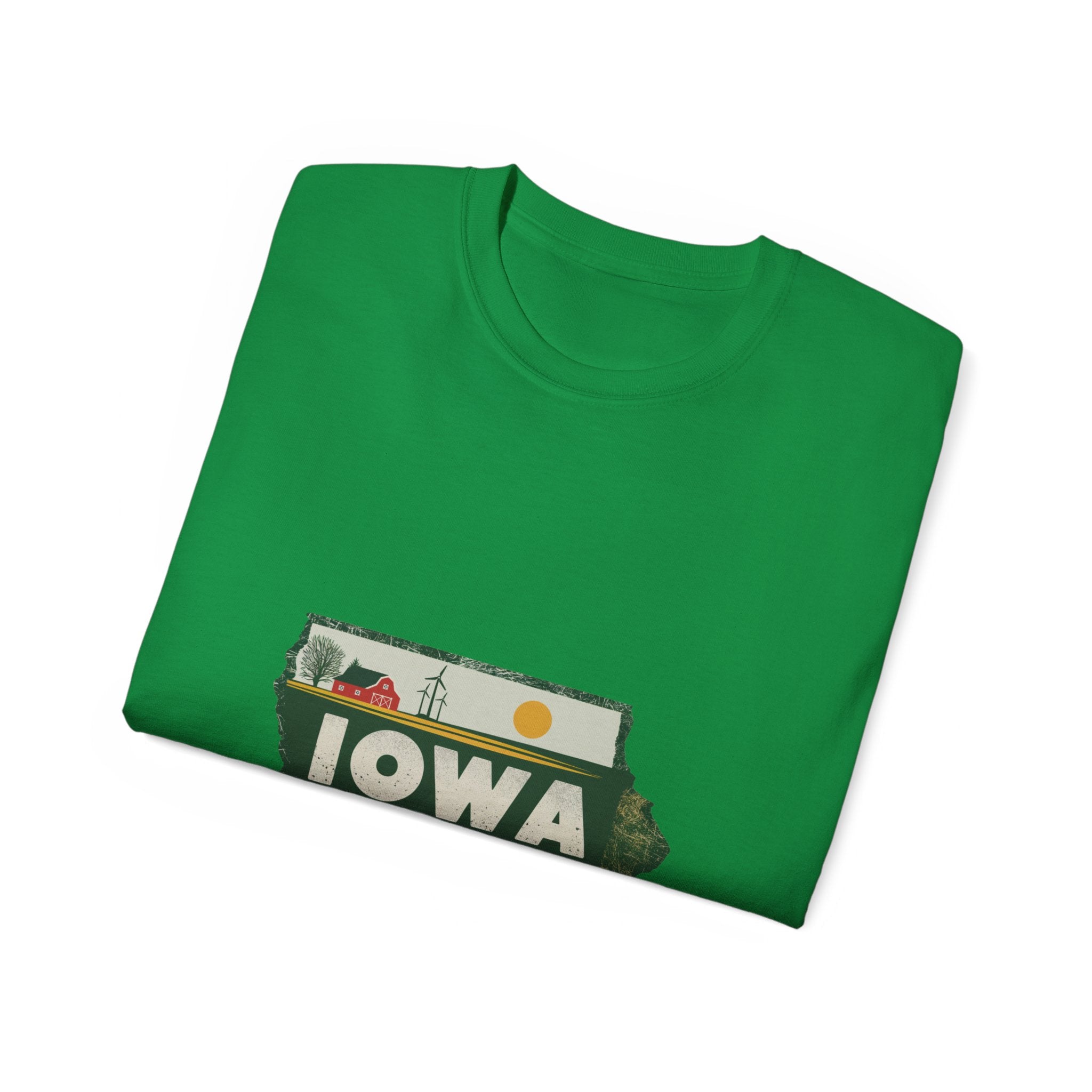 États américains emblématiques rétro : t-shirt Iowa