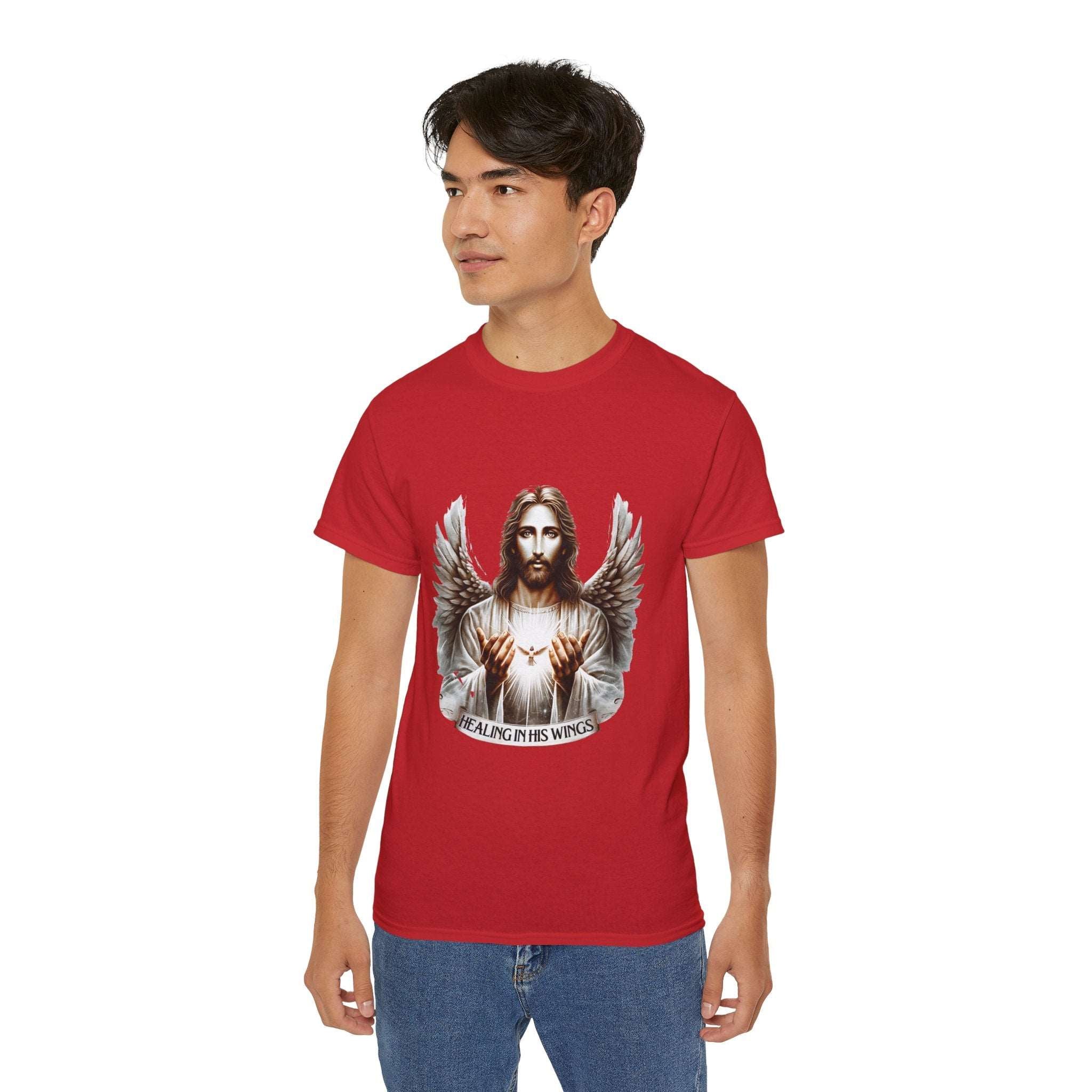 Christian t-shirt, Healing in his wings t-shirt