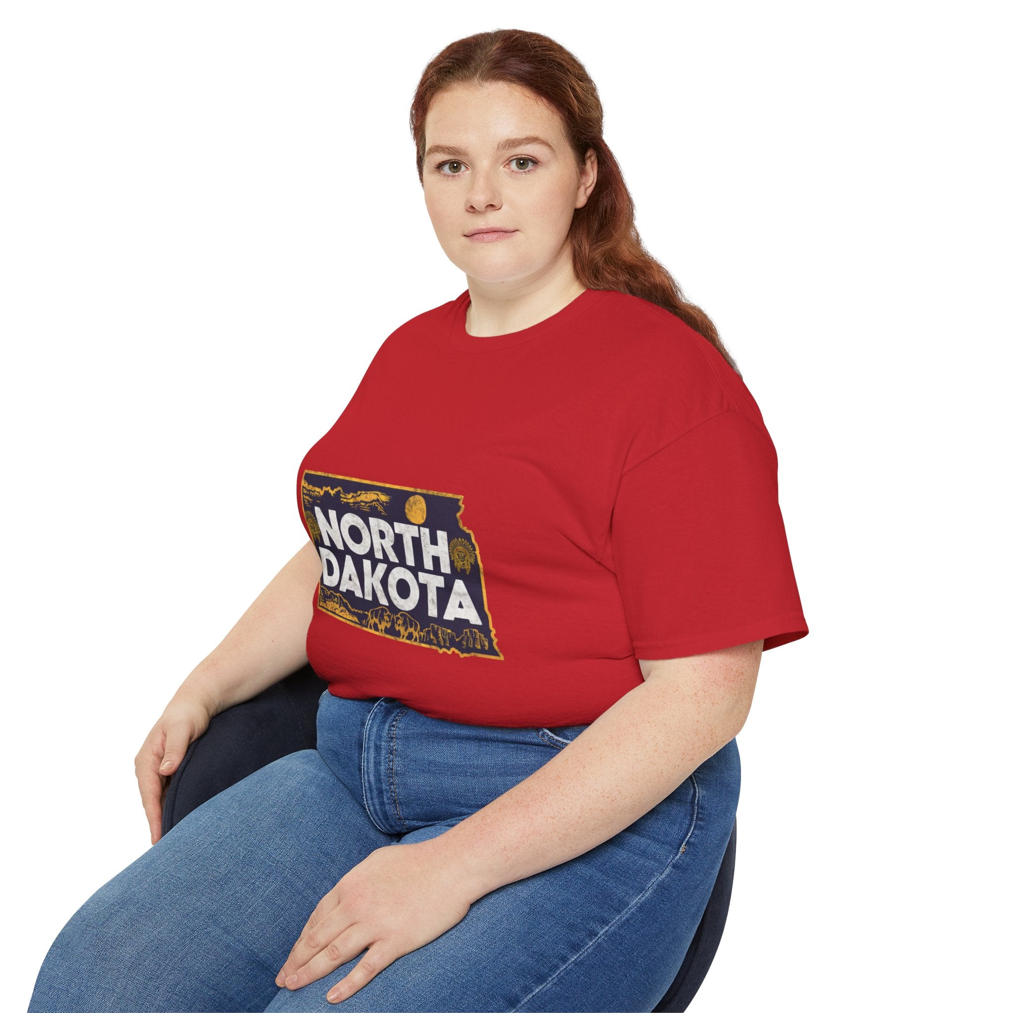 Retro  Iconic U.S. States : North Dakota t-shirt