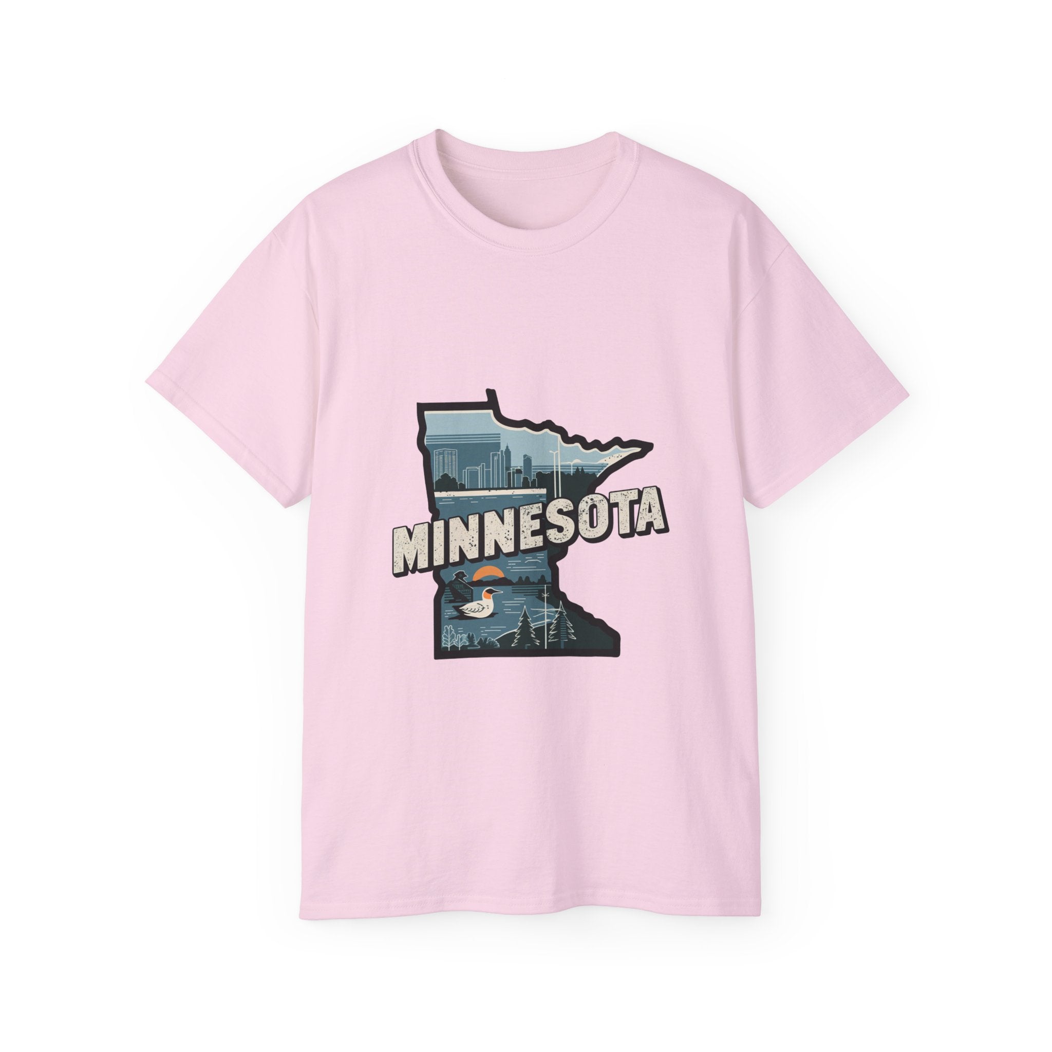 États américains emblématiques rétro : t-shirt Minnesota