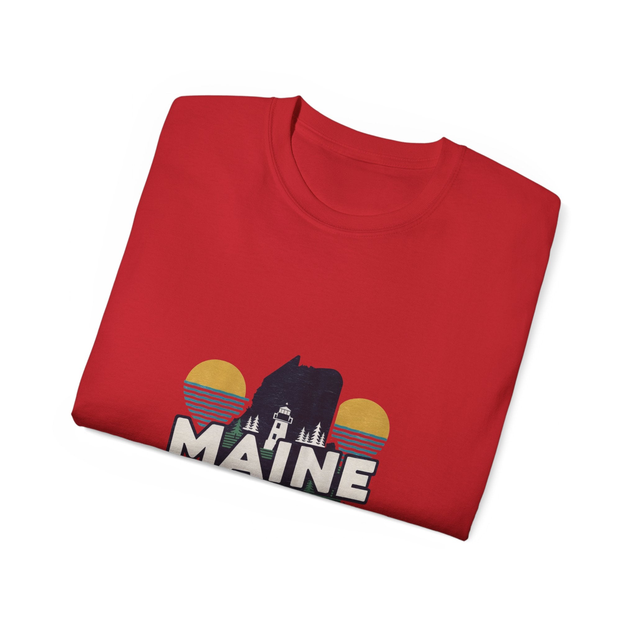 États américains emblématiques rétro : T-shirt Maine