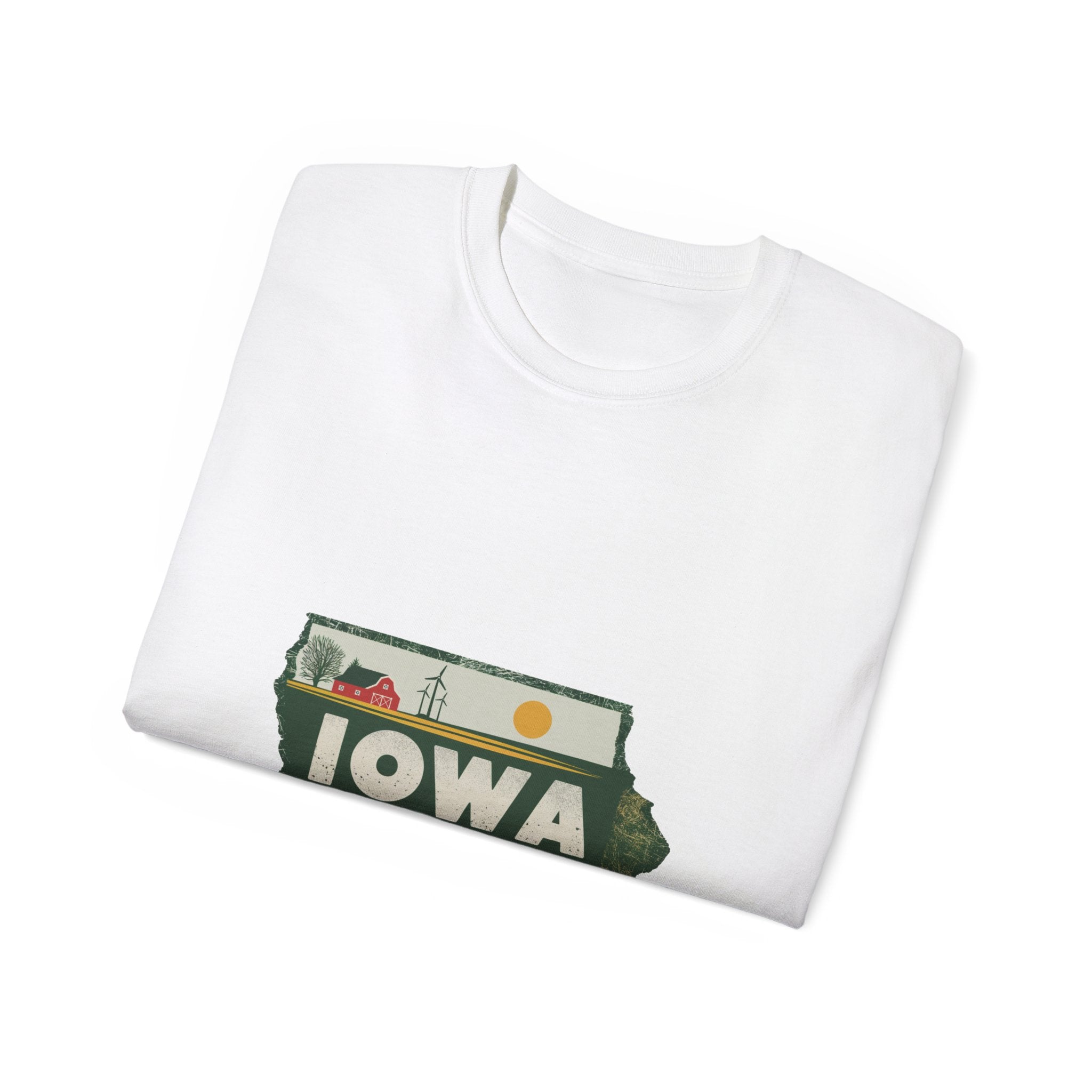 États américains emblématiques rétro : t-shirt Iowa