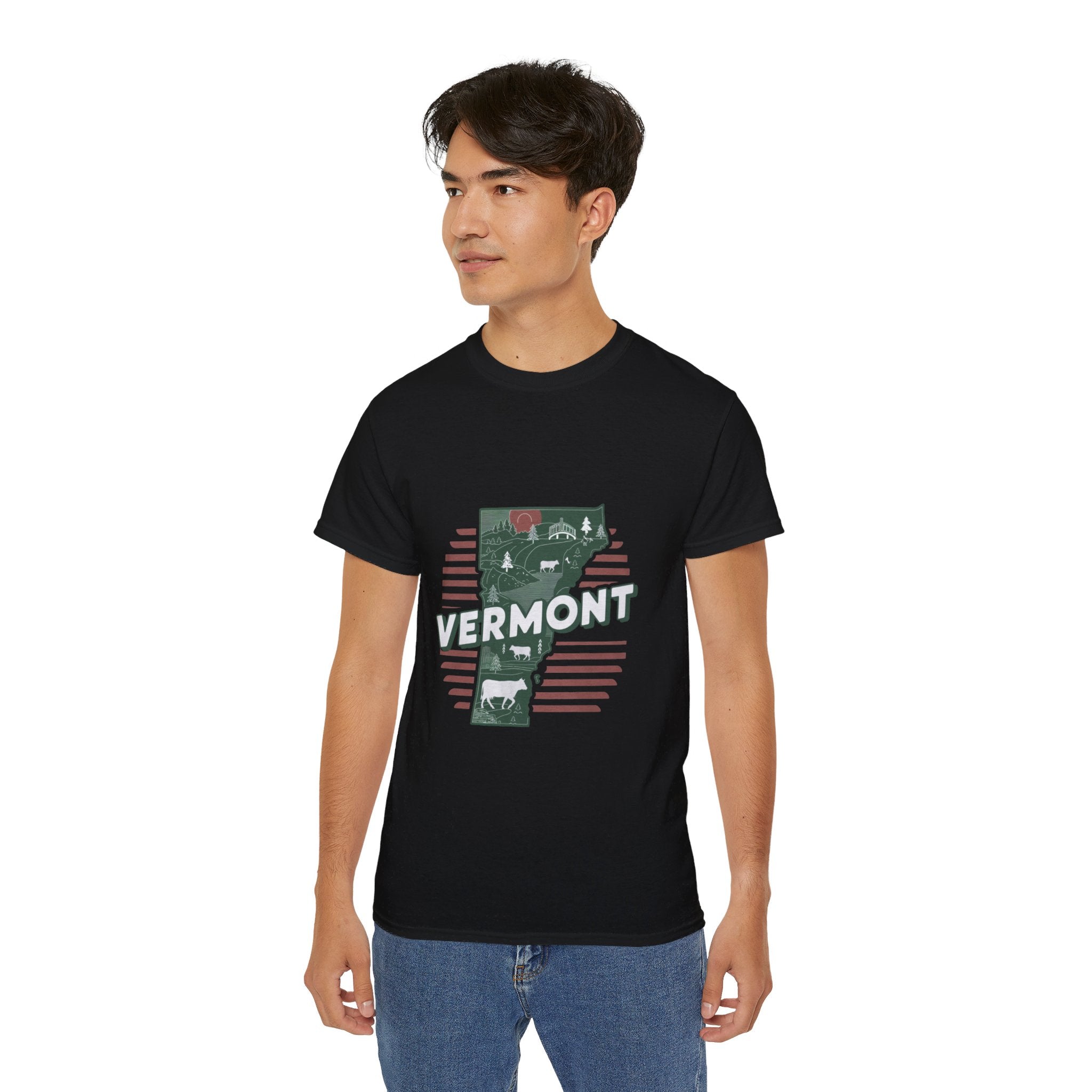 États américains emblématiques rétro : T-shirt Vermont