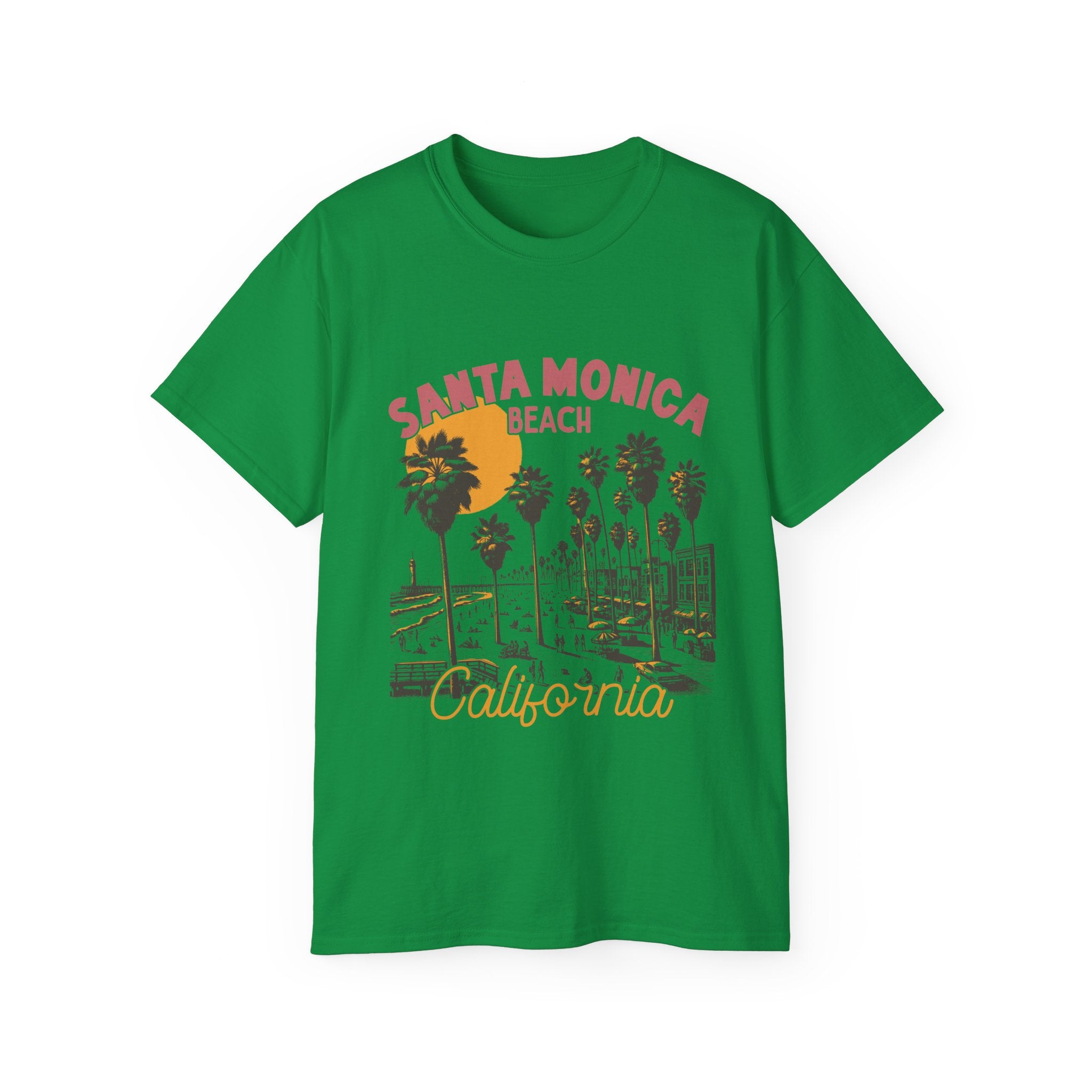 Plage d'été vintage : t-shirt Santa Monica