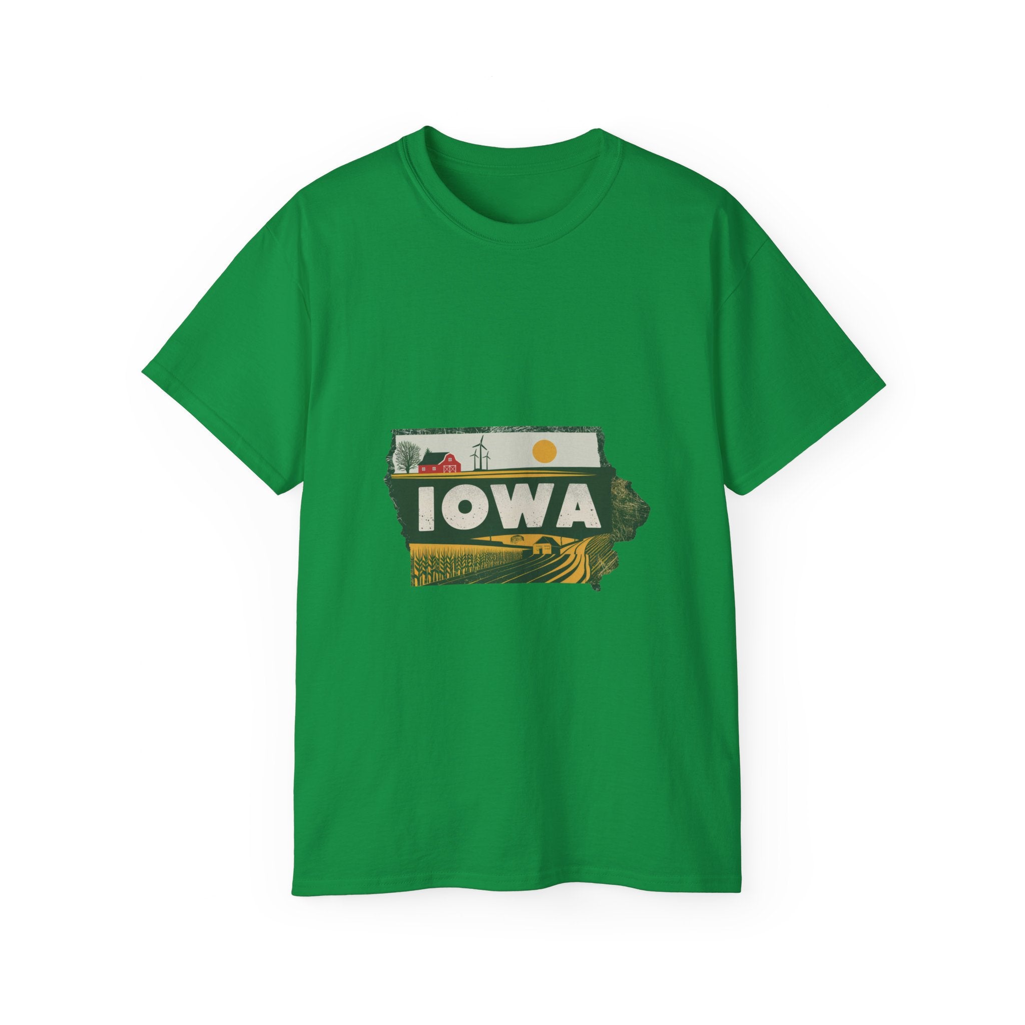 États américains emblématiques rétro : t-shirt Iowa