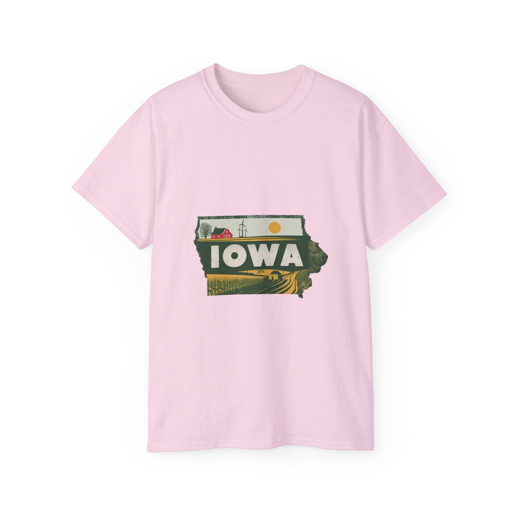 États américains emblématiques rétro : t-shirt Iowa