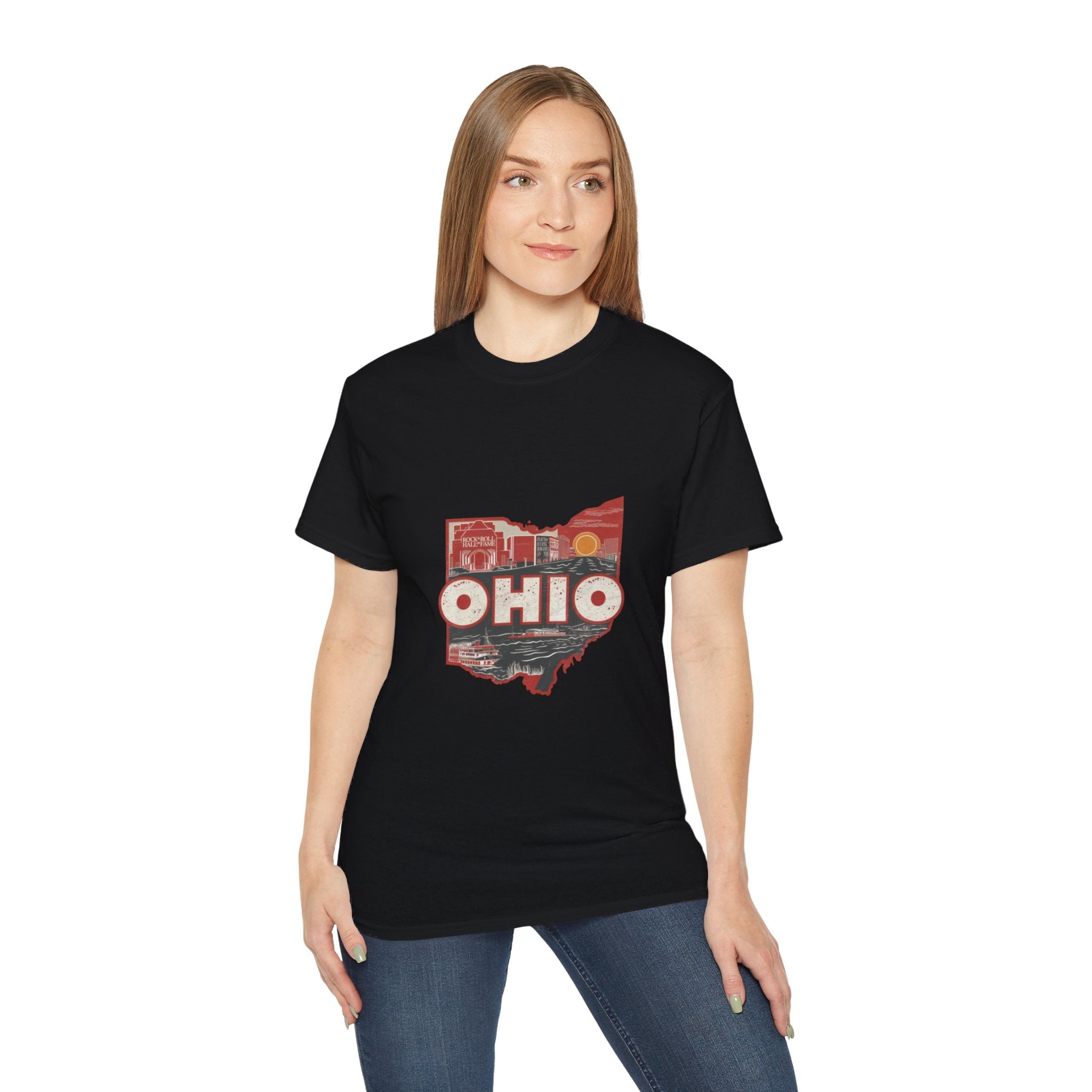 États américains emblématiques rétro : t-shirt Ohio