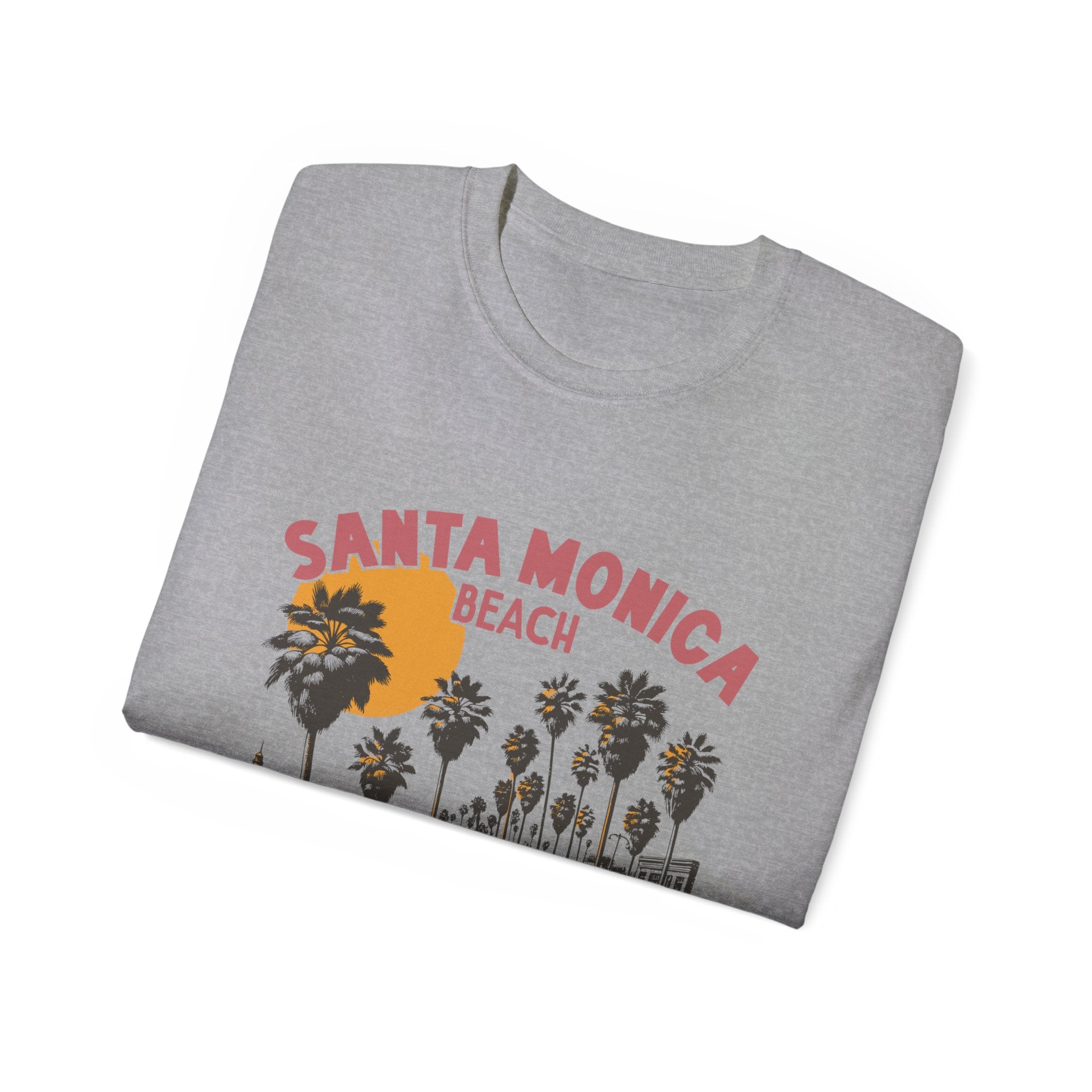 Plage d'été vintage : t-shirt Santa Monica