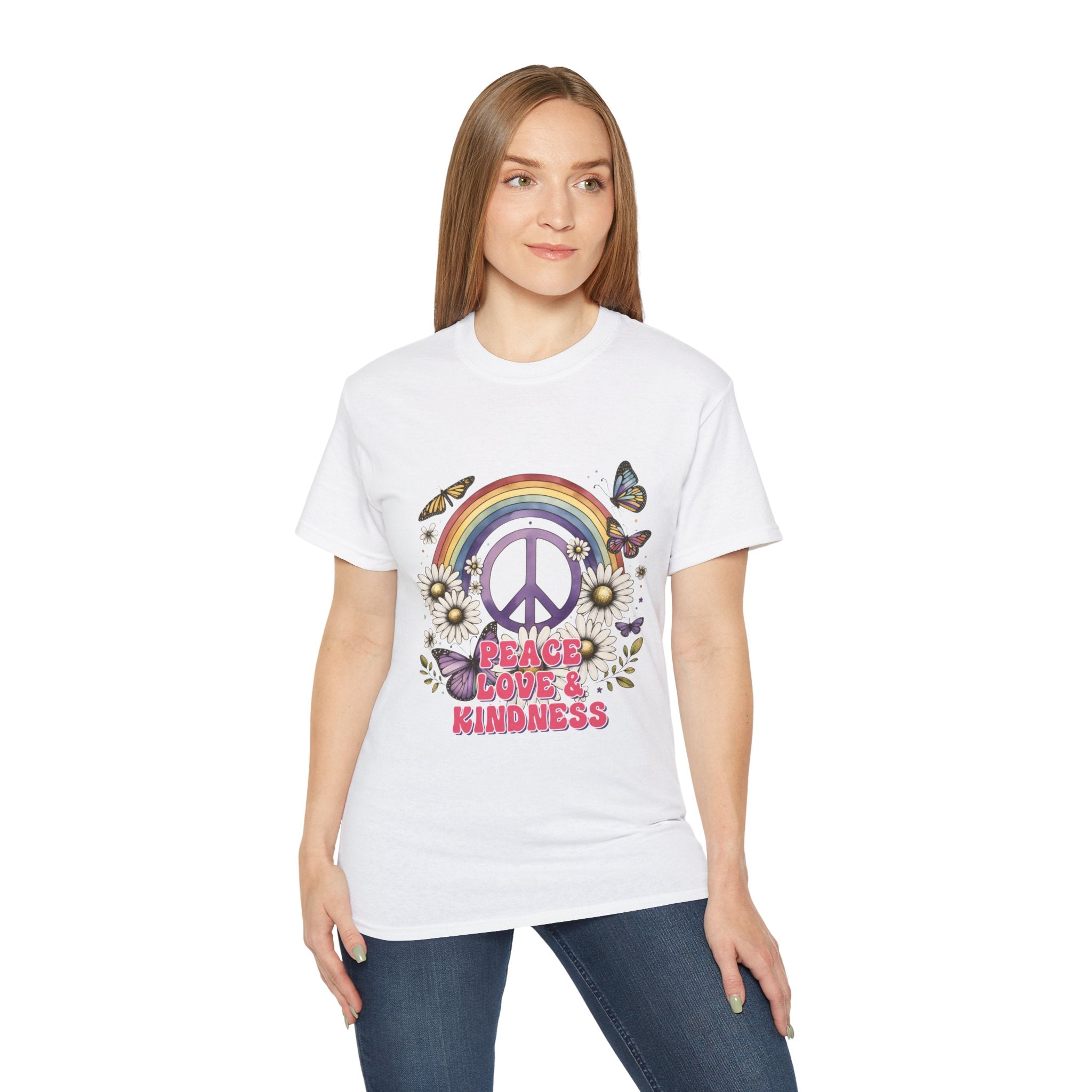 Hippie t-shirt, peace' and 'kindness t-shirt