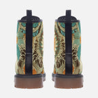 Floral Vegan Combat Boots – Eco-Friendly & Stylish Footwear