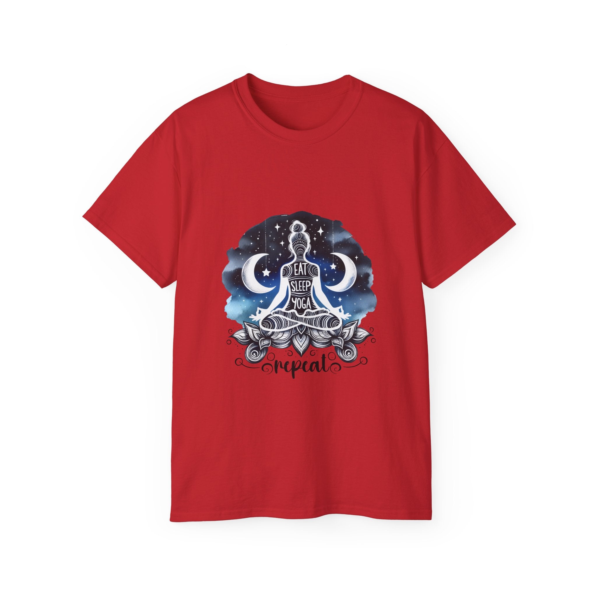 Yoga t-shirt, Meditation t-shirt, The moon Meditation T-shirt