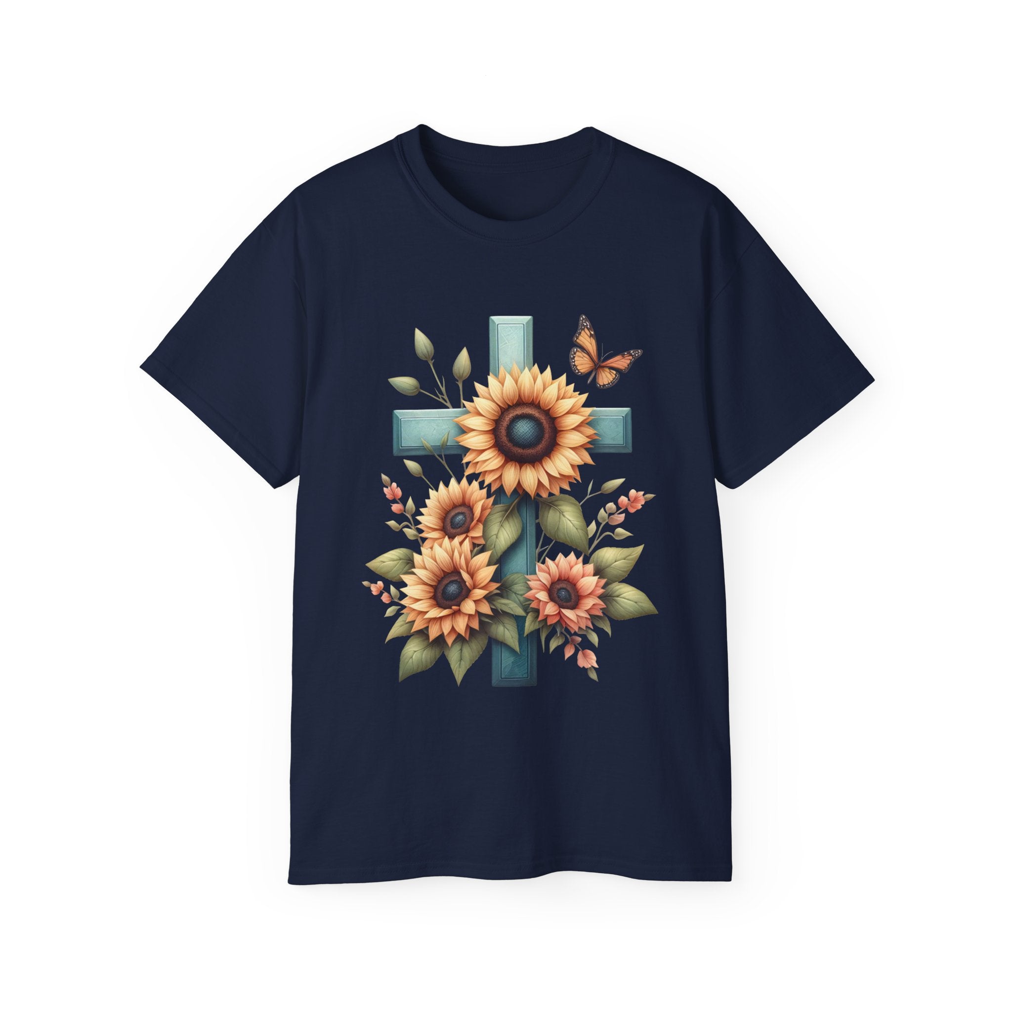 T-shirt chrétien, t-shirt TournesolCross