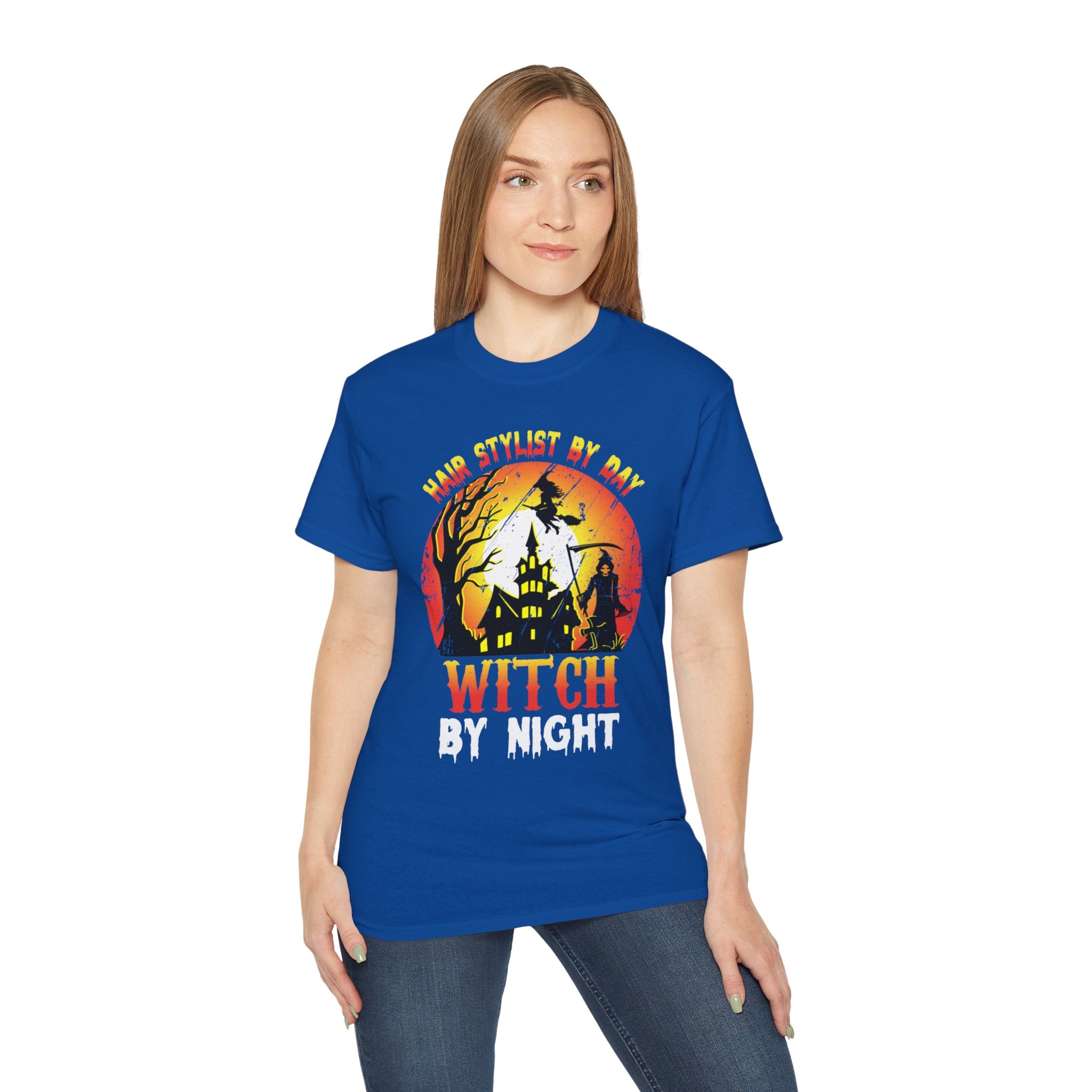 Hair Stylist by Day, Witch by Night Halloween T-Shirt