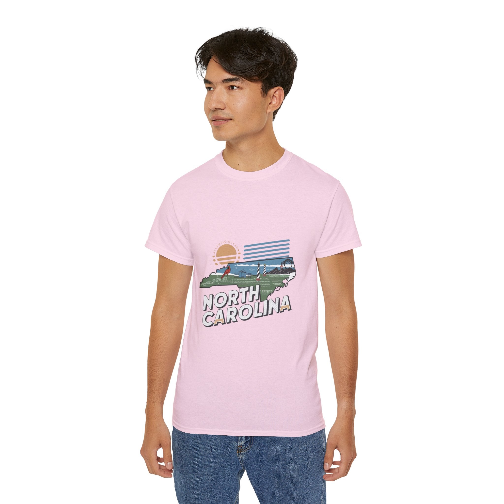 Retro  Iconic U.S. States : North Carolina t-shirt