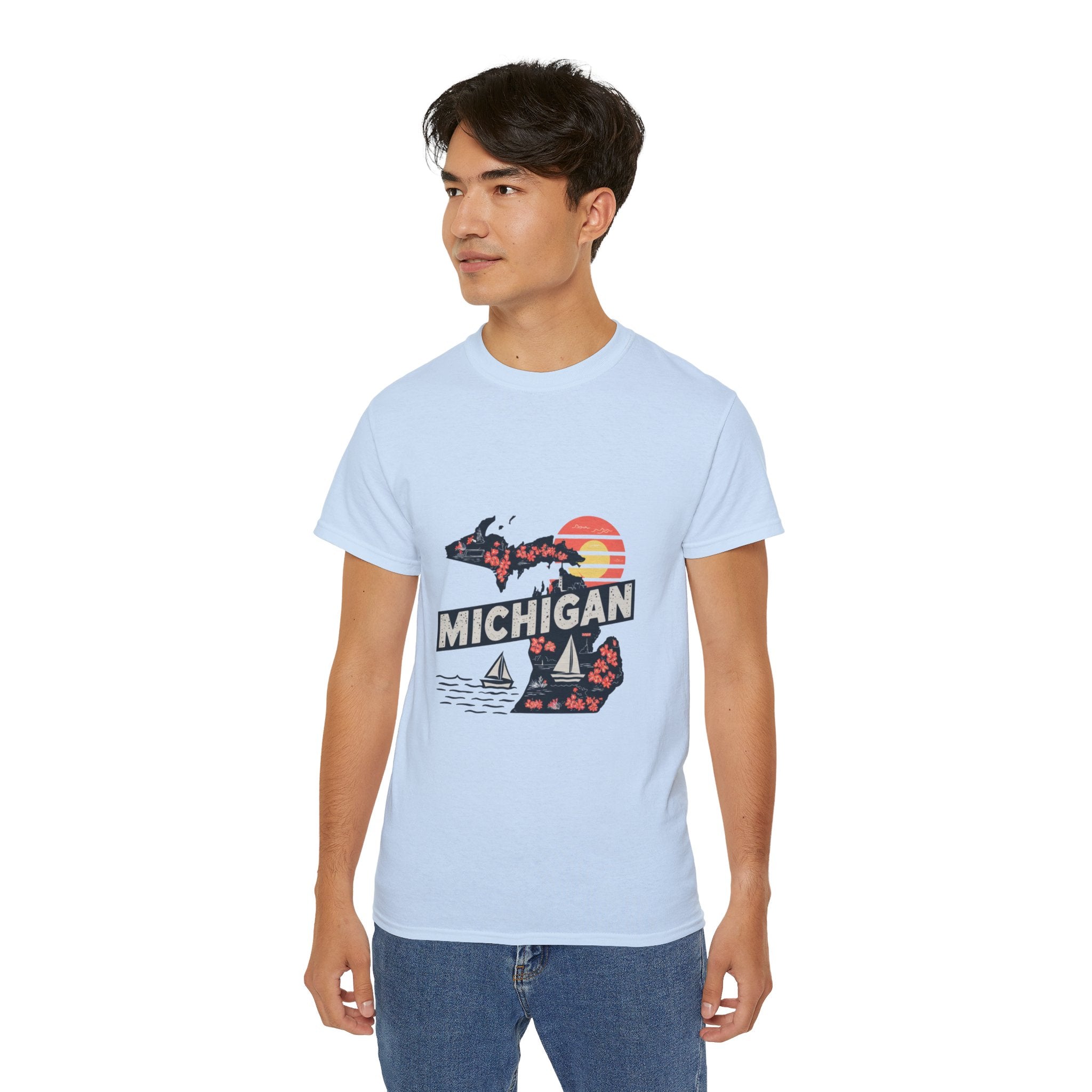 Retro  Iconic U.S. States :  Michigan t-shirt