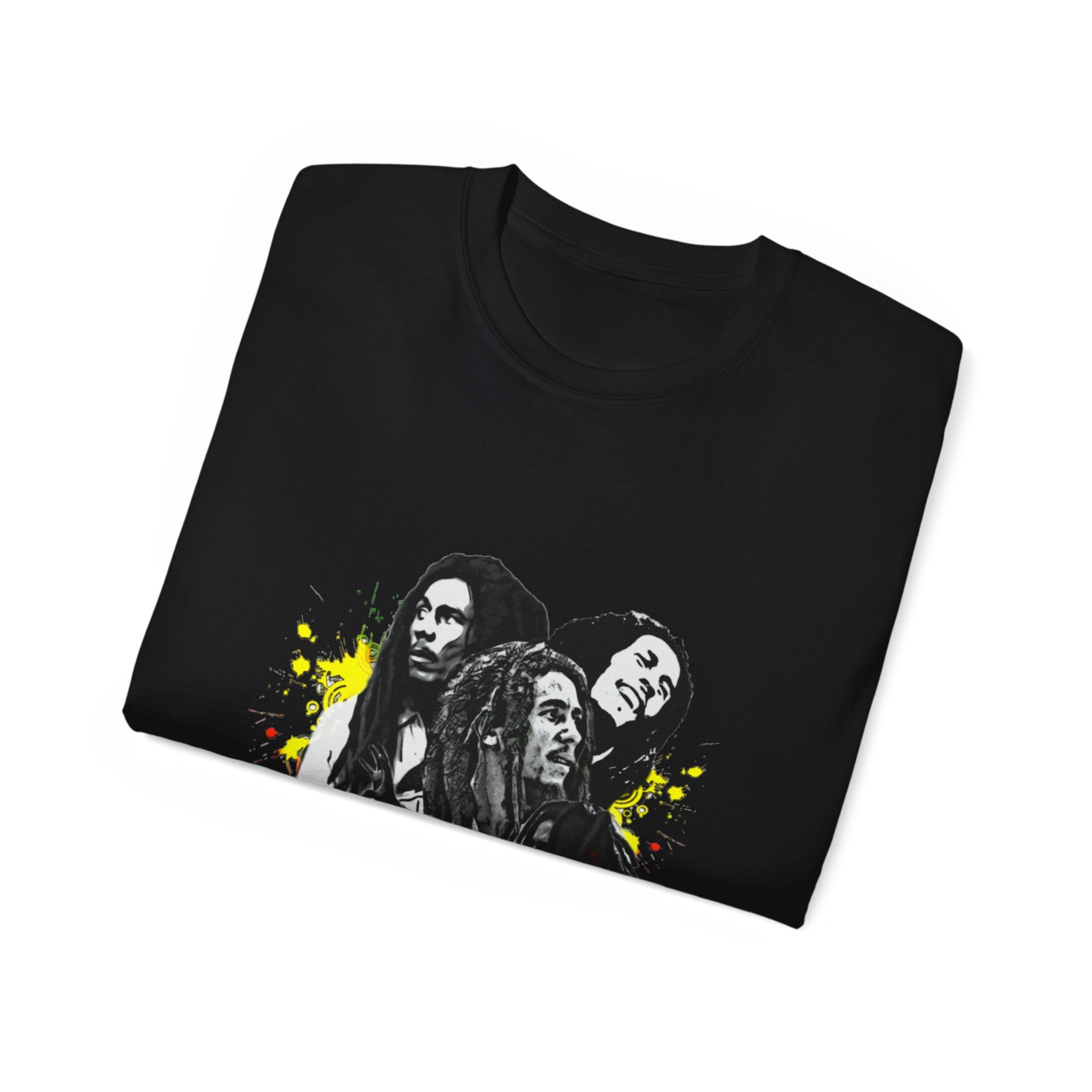 T-shirt Bob Marley, t-shirt Bob Marley avec dreadlocks