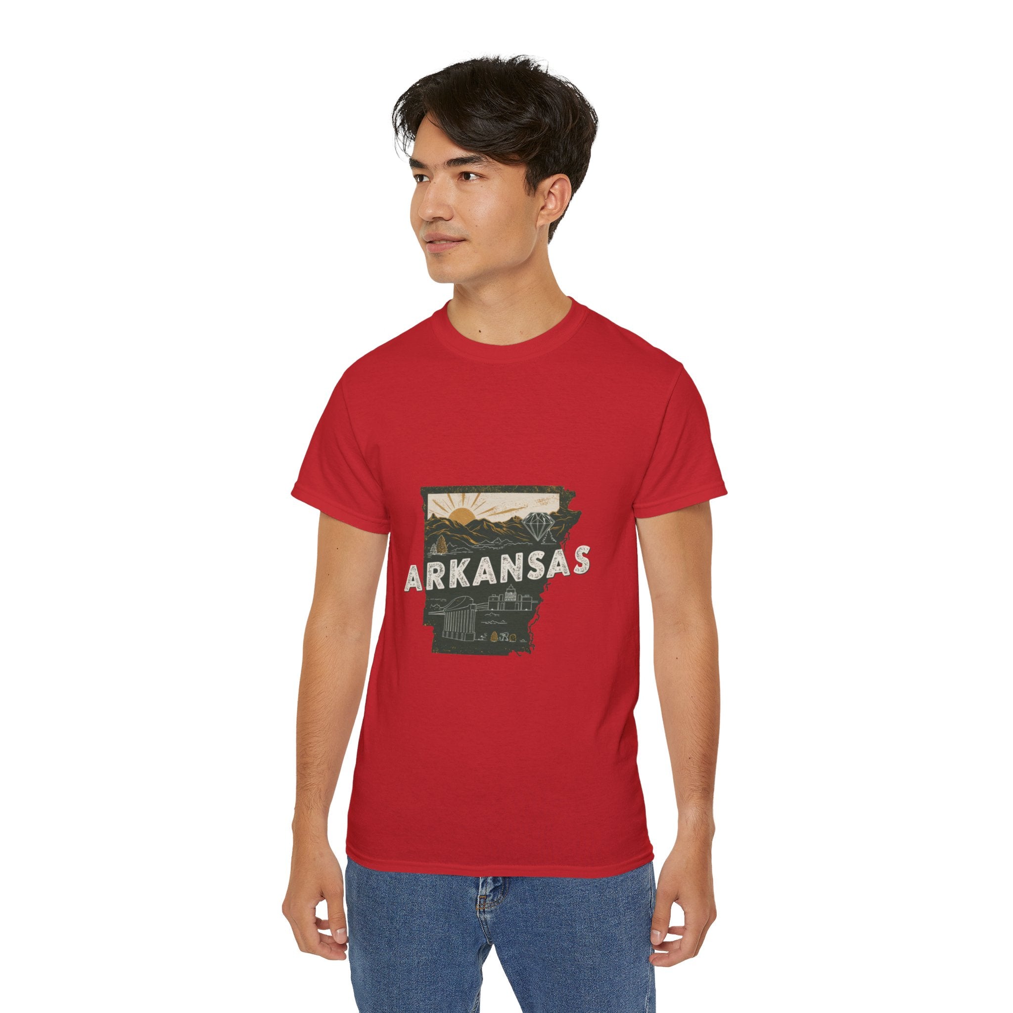 États américains emblématiques rétro : t-shirt Arkansas