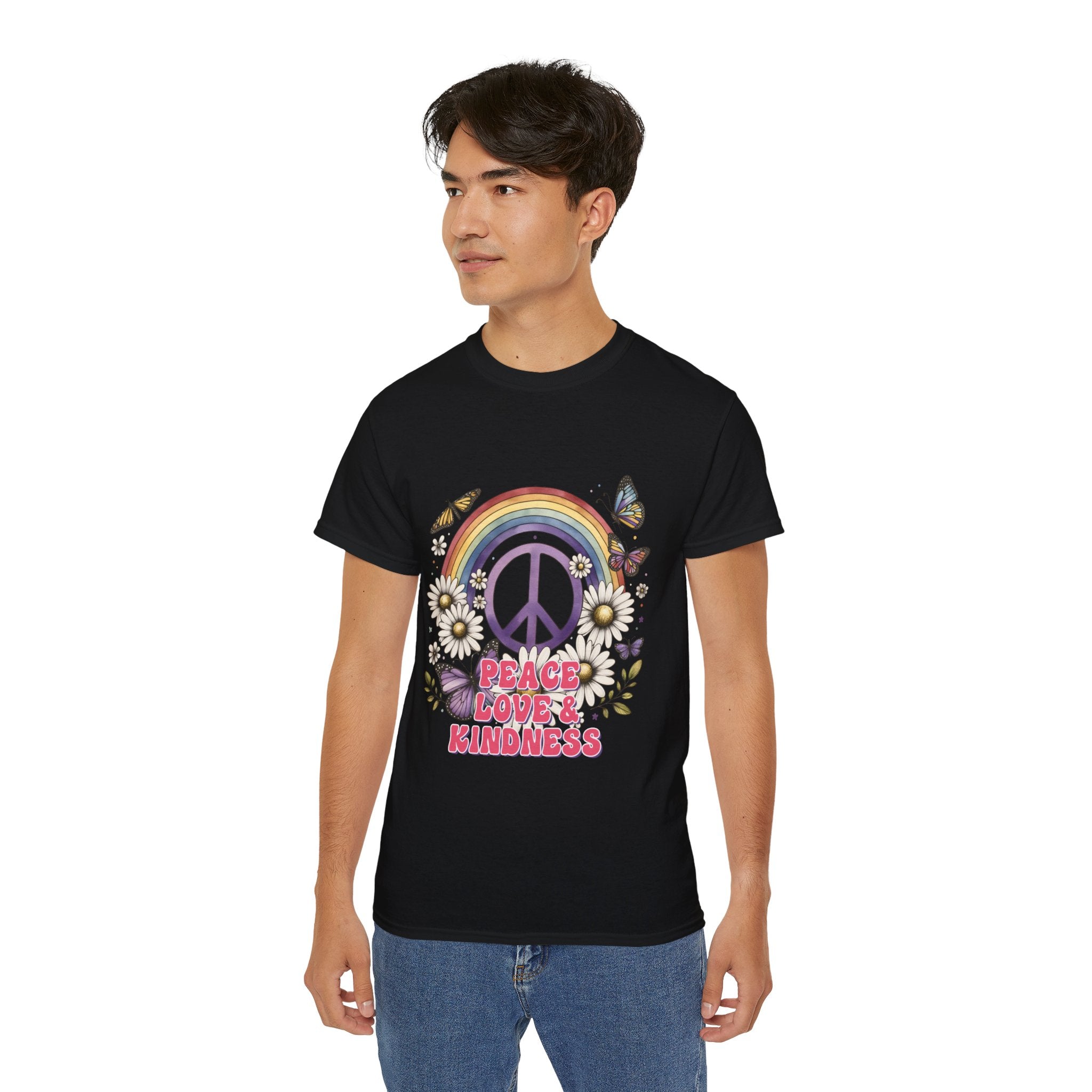 T-shirt hippie, t-shirt paix et gentillesse