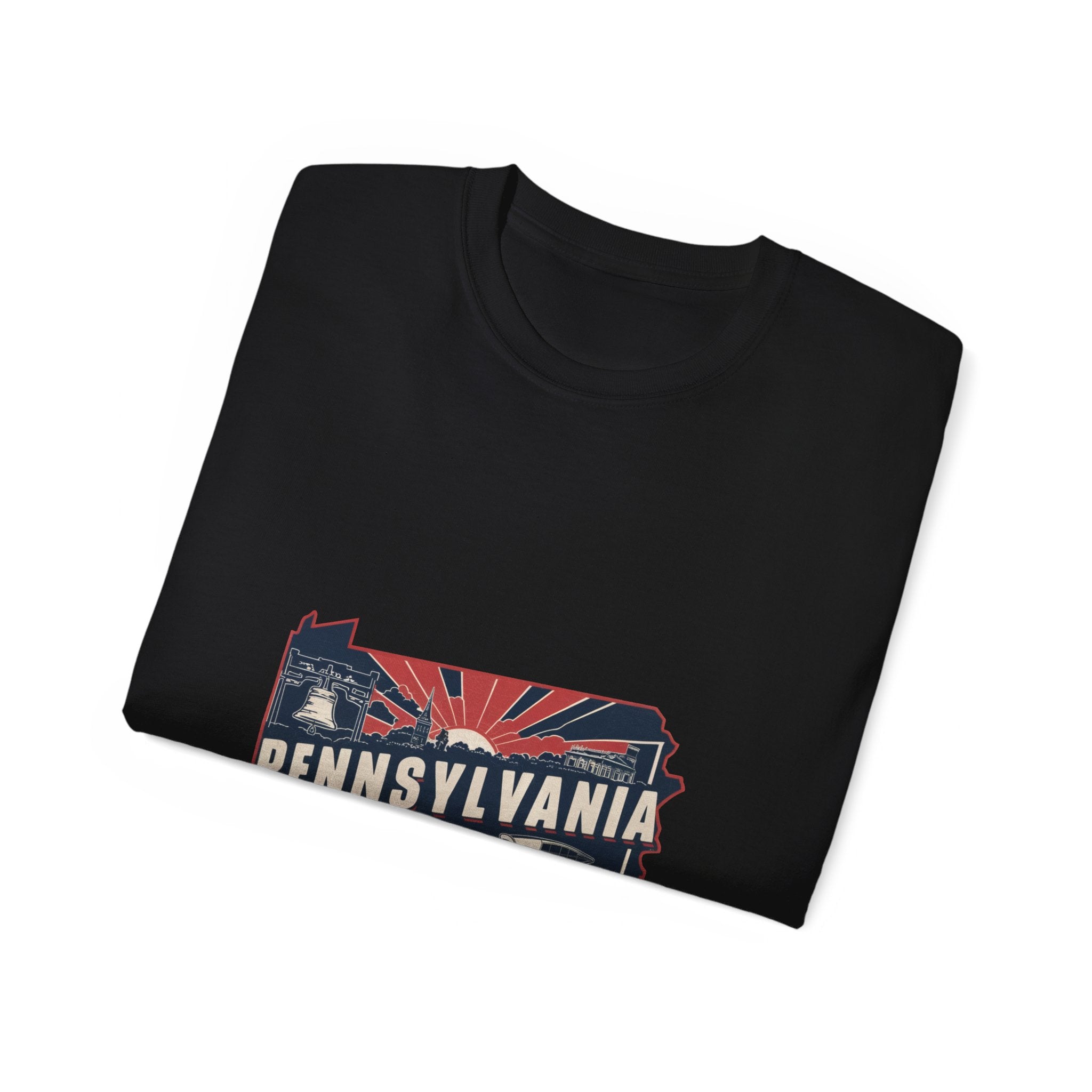 Retro Iconic Stati Uniti: T-shirt Pennsylvania