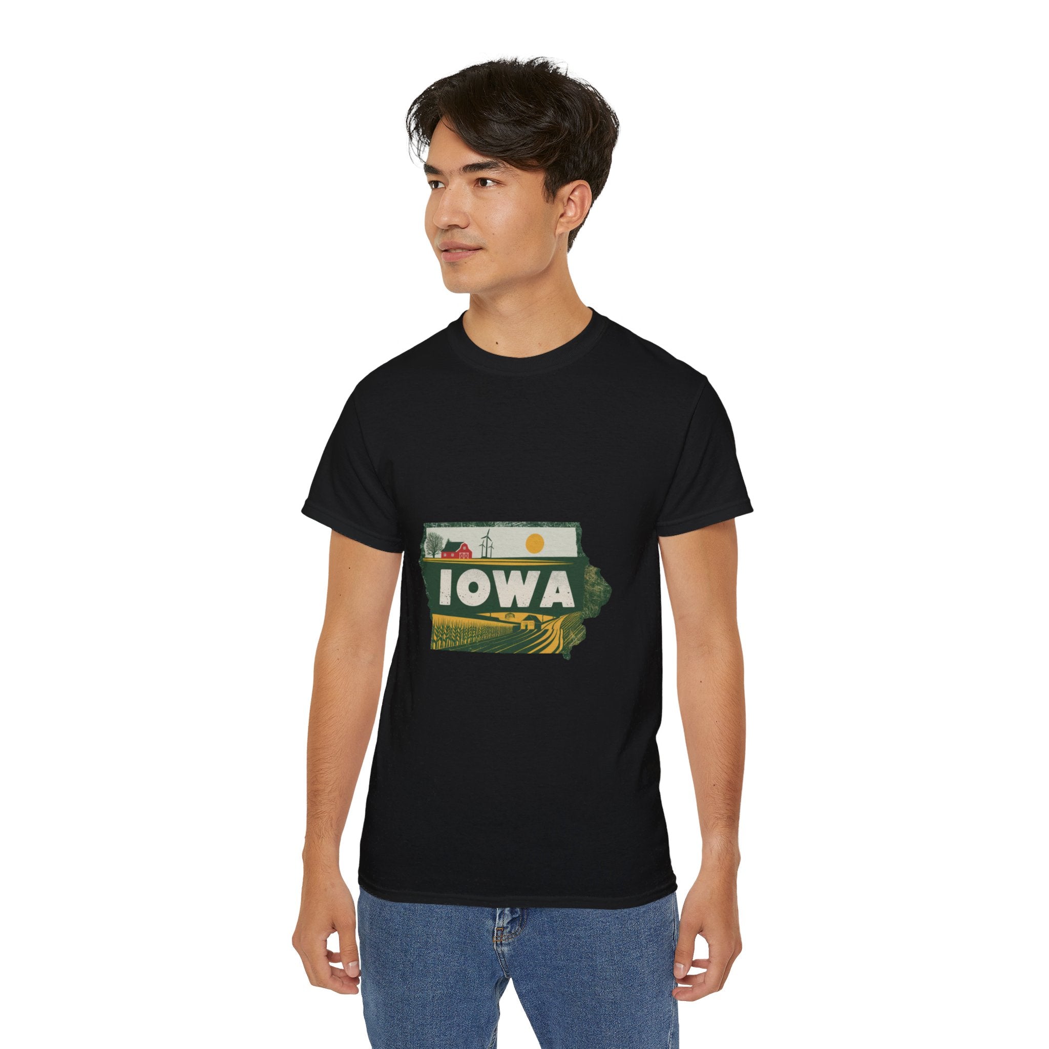 États américains emblématiques rétro : t-shirt Iowa