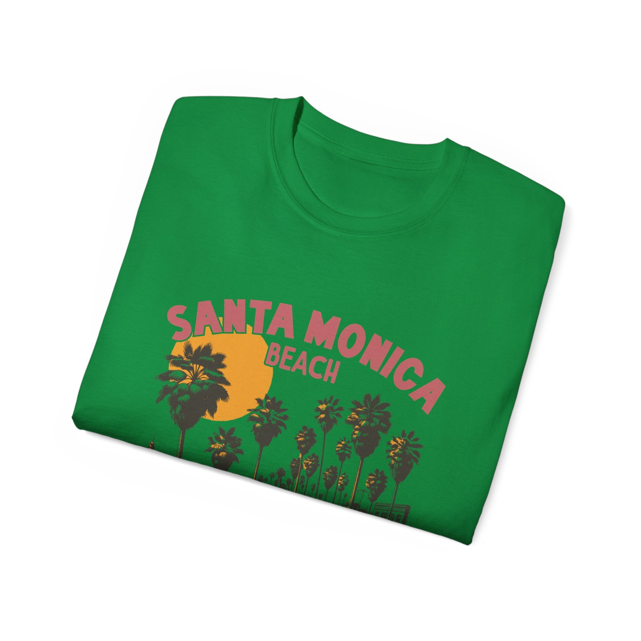 Plage d'été vintage : t-shirt Santa Monica