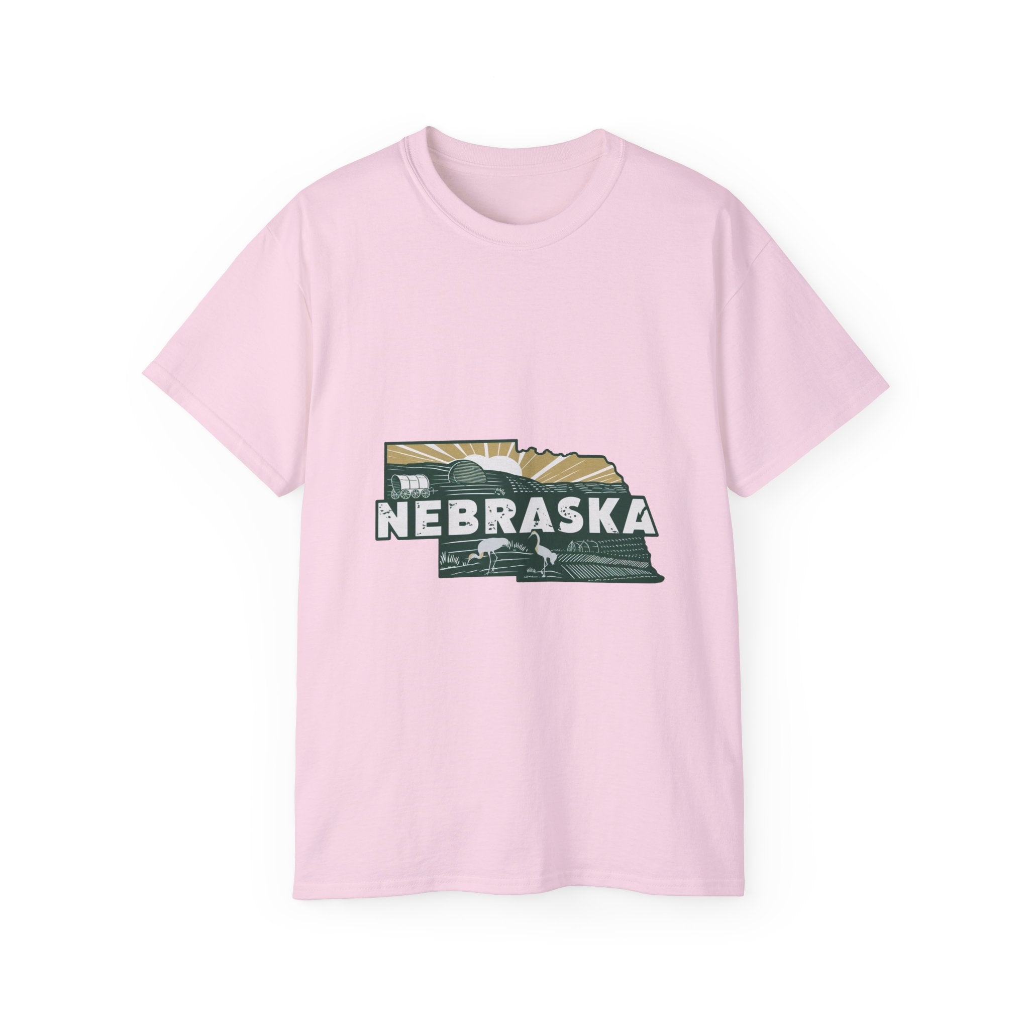 États américains emblématiques rétro : t-shirt Nebraska