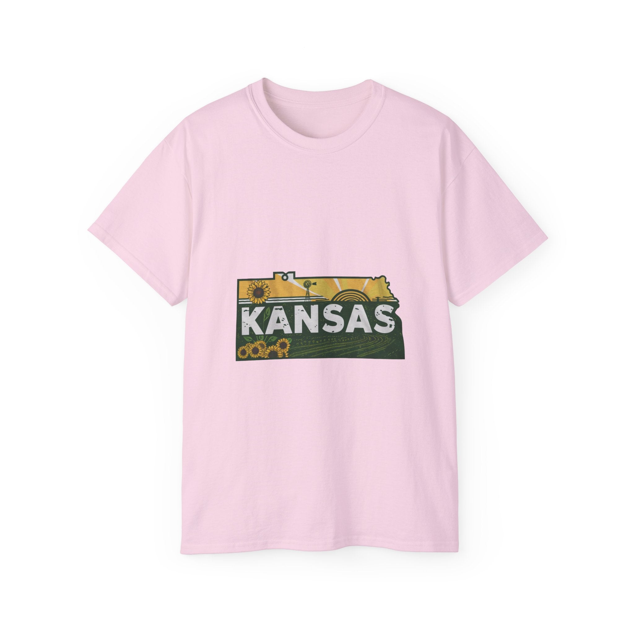 États américains emblématiques rétro : t-shirt Kansas