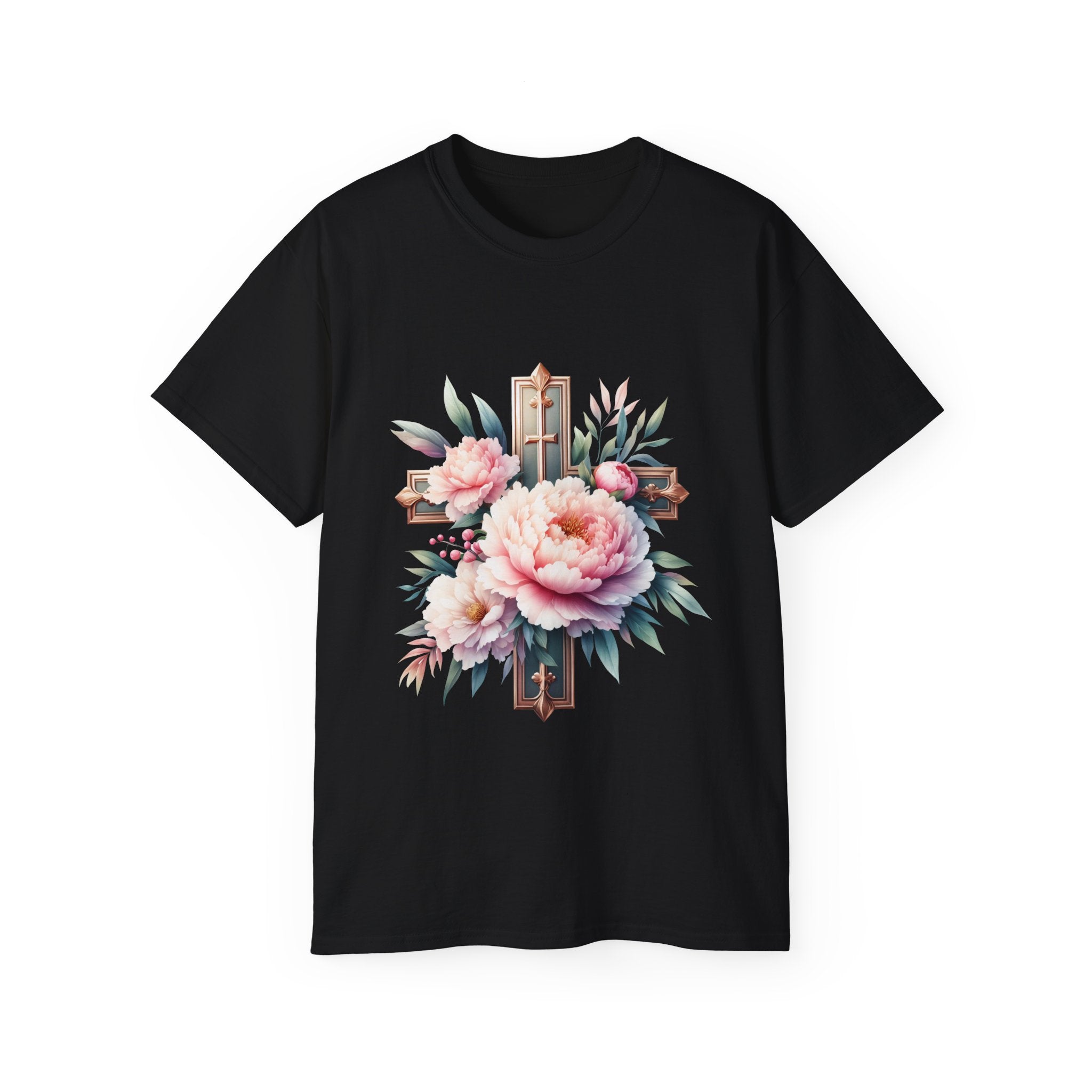 Christian t-shirt, Floral Cross t-shirt