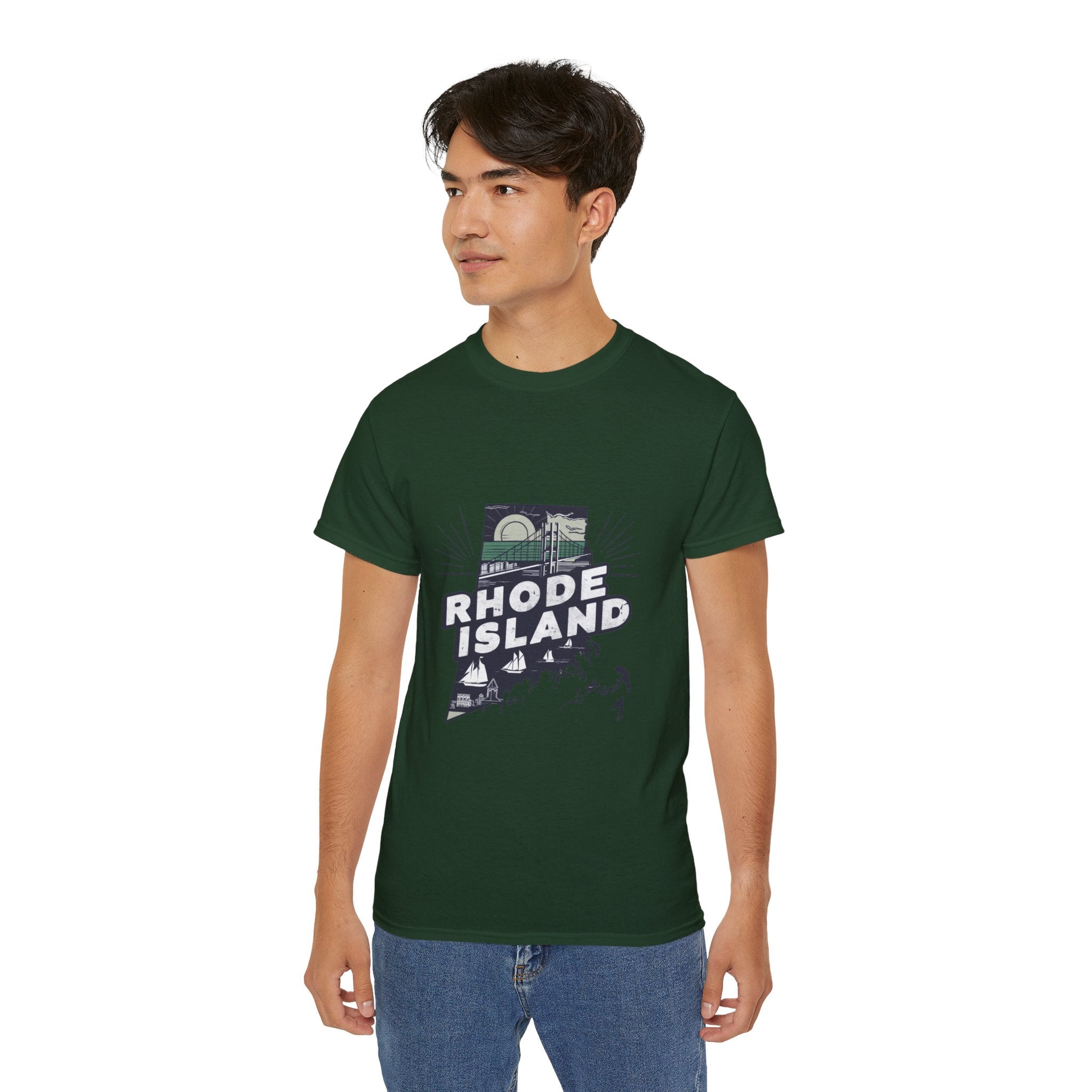 Retro  Iconic U.S. States : Rhode Island t-shirt