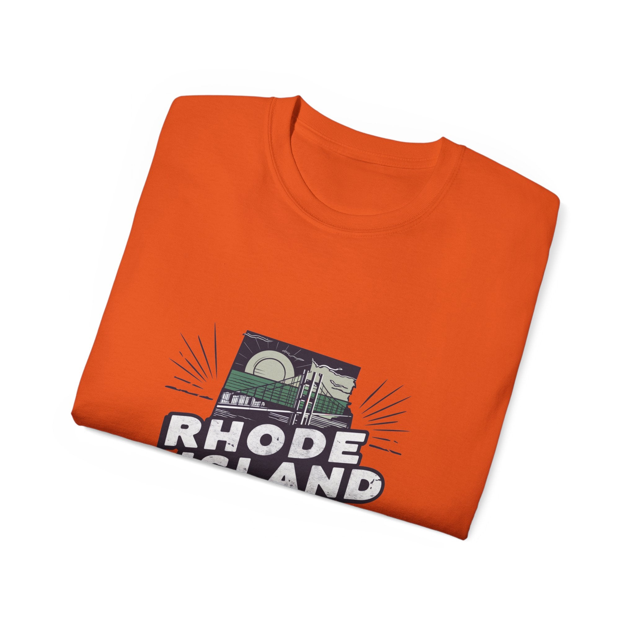 États américains emblématiques rétro : t-shirt Rhode Island