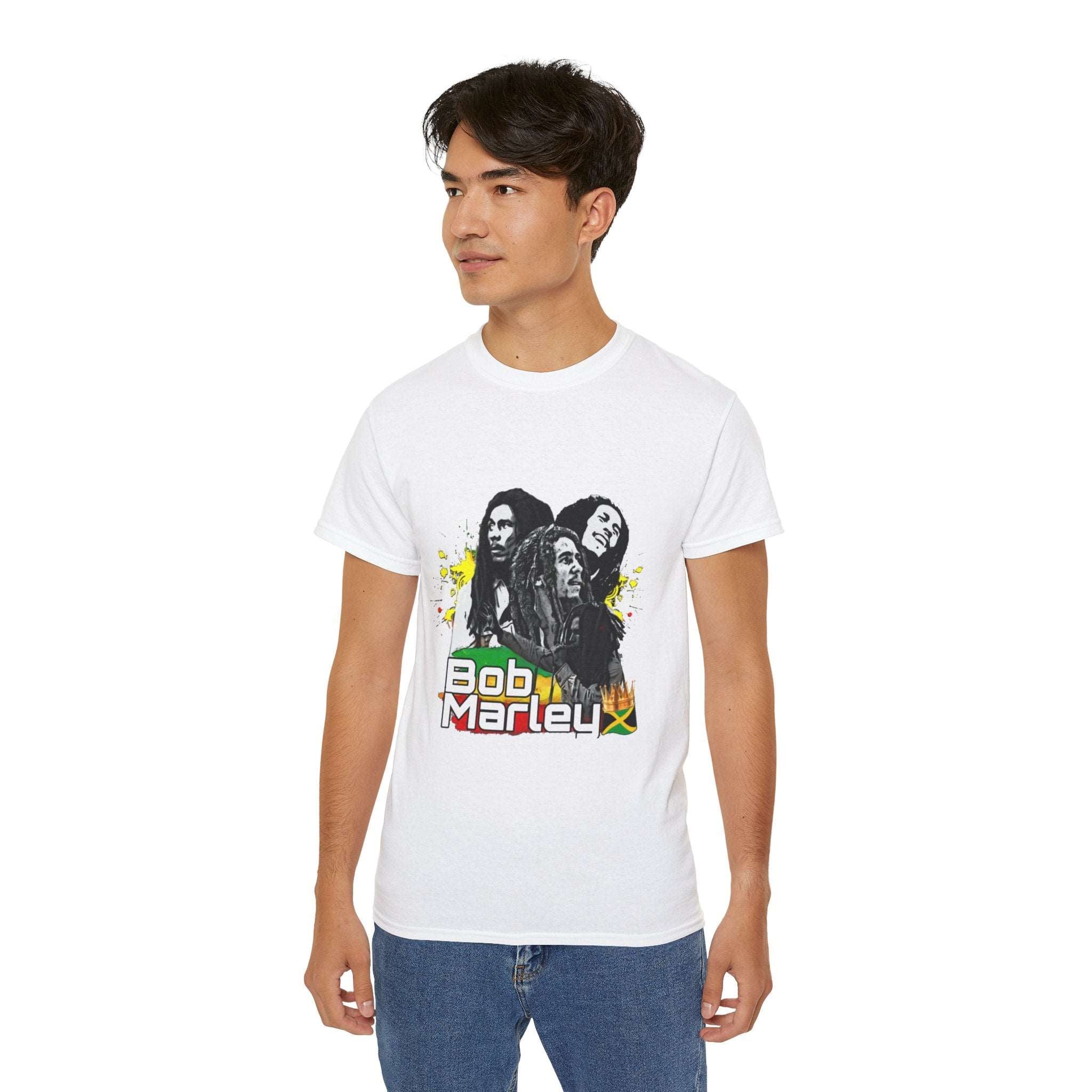 Bob Marley t-shirt, Bob Marley with dreadlocks t-shirt