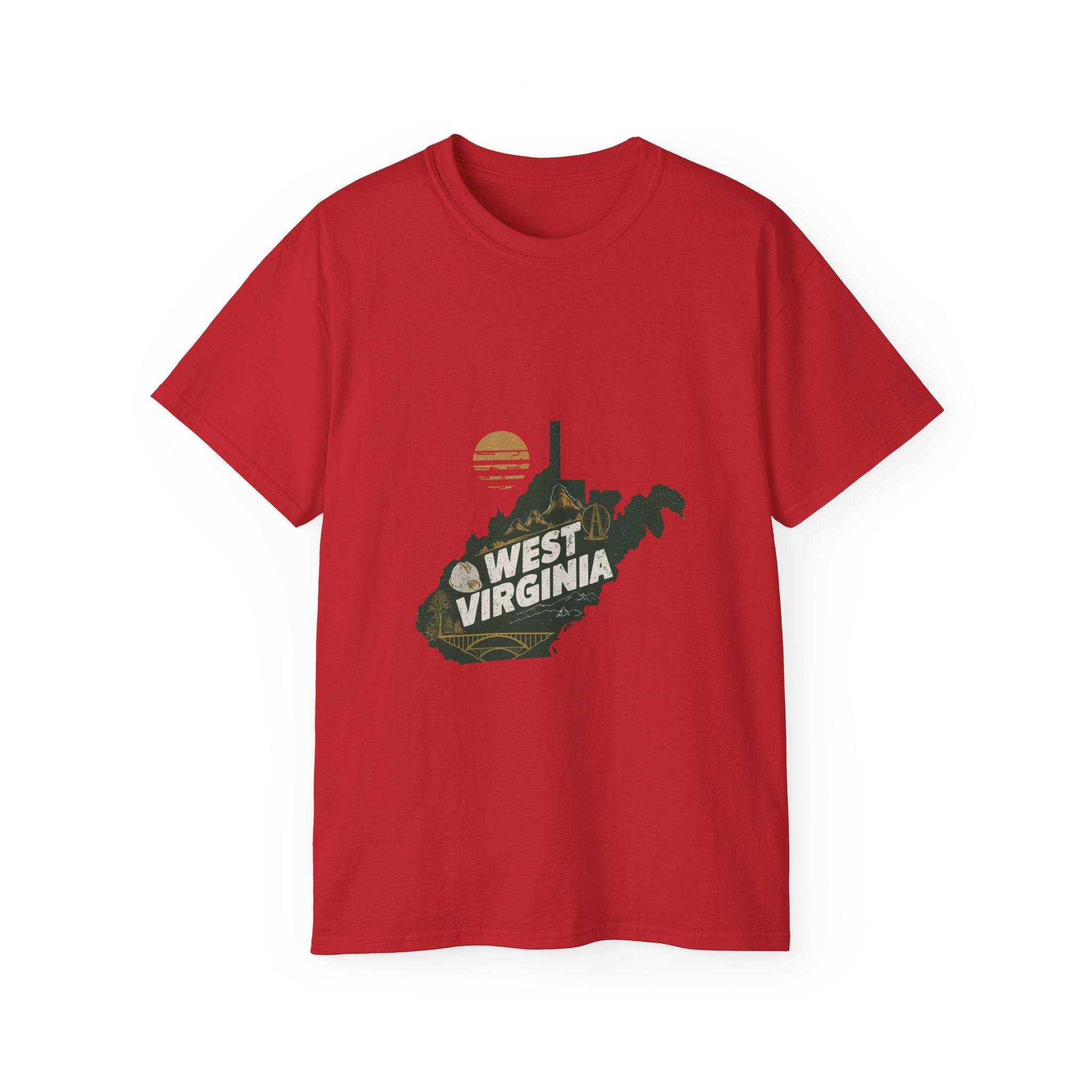 Retro  Iconic U.S. States : West Virginia t-shirt