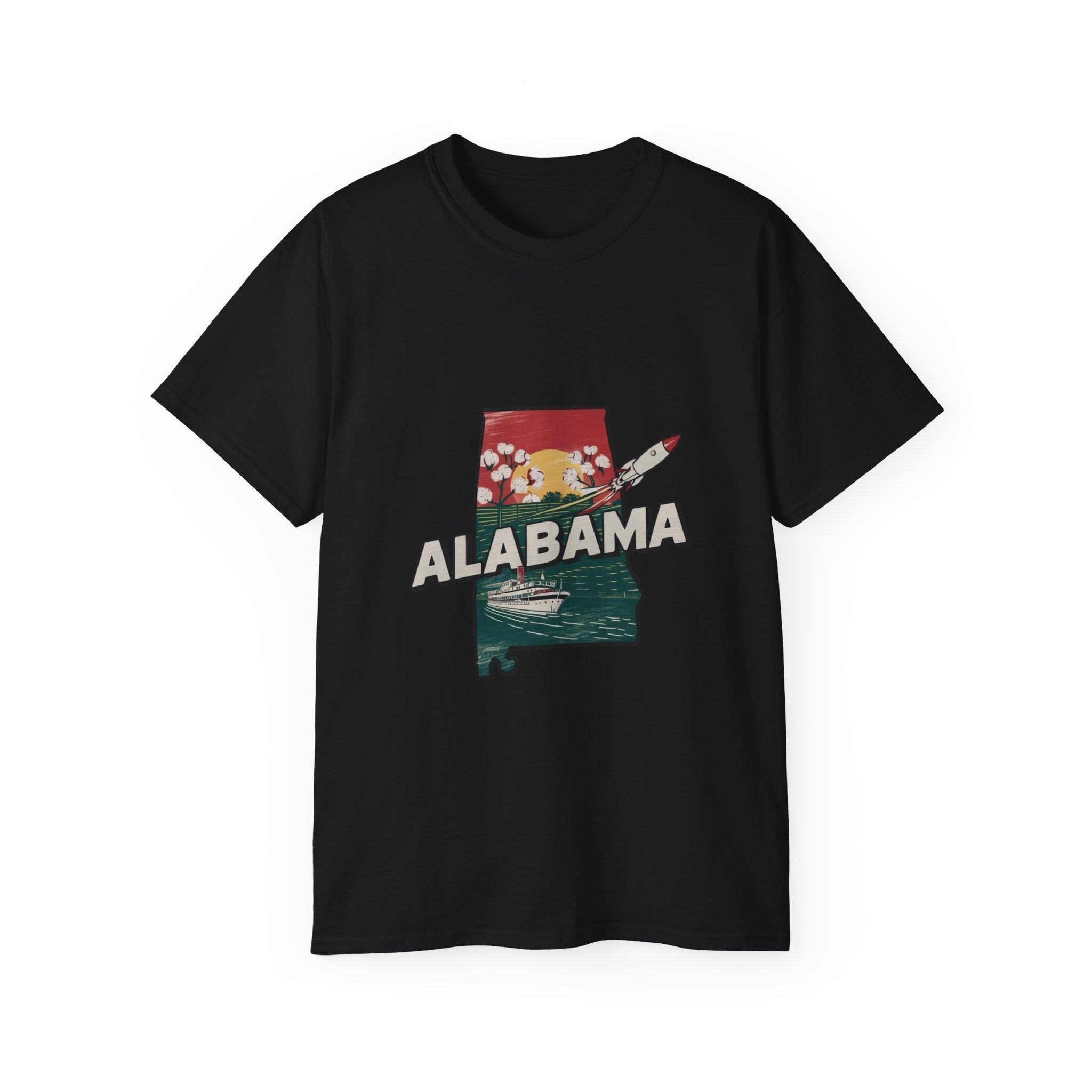 États américains emblématiques rétro : t-shirt Alabama