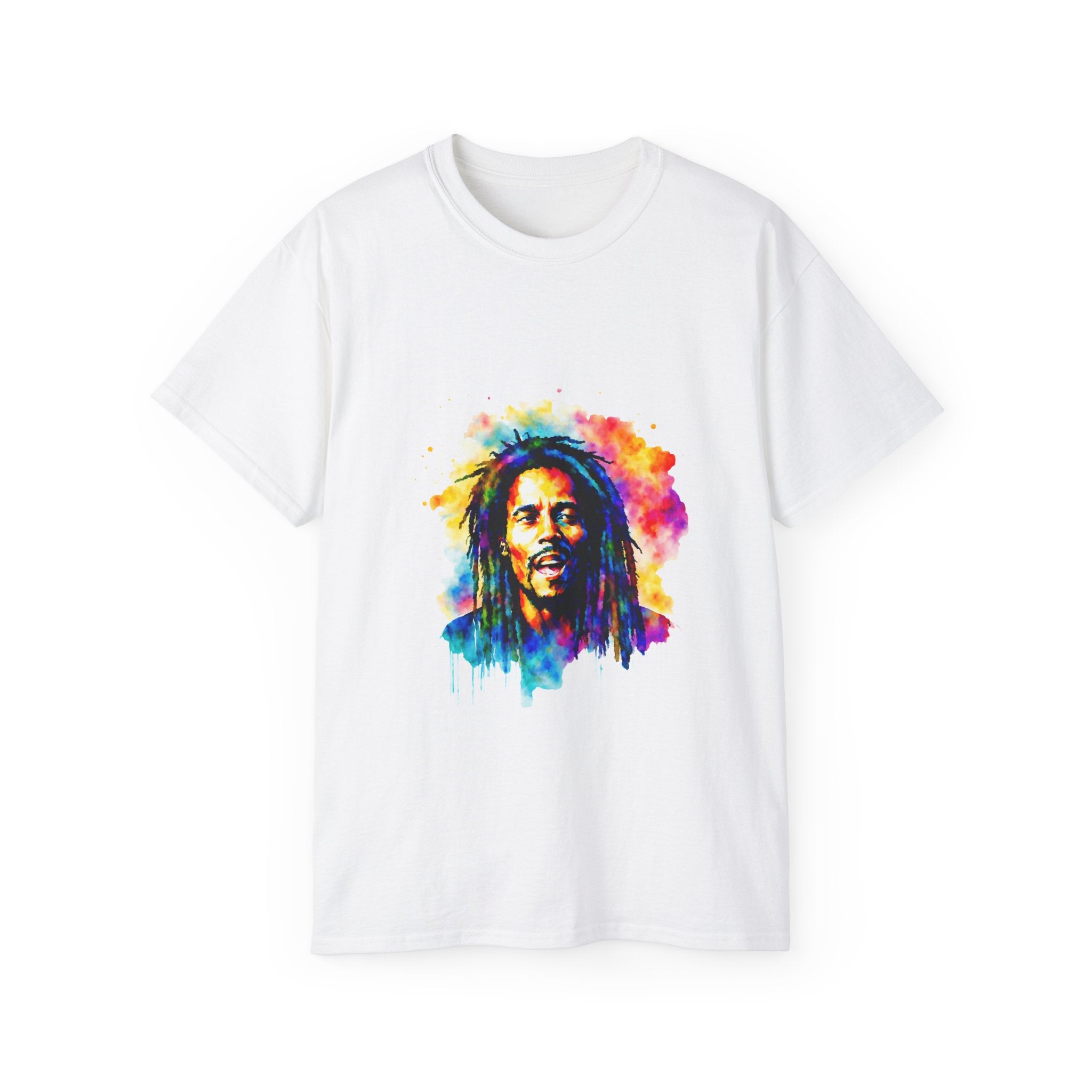 T-shirt Bob Marley, t-shirt colorata Reggae Dreads