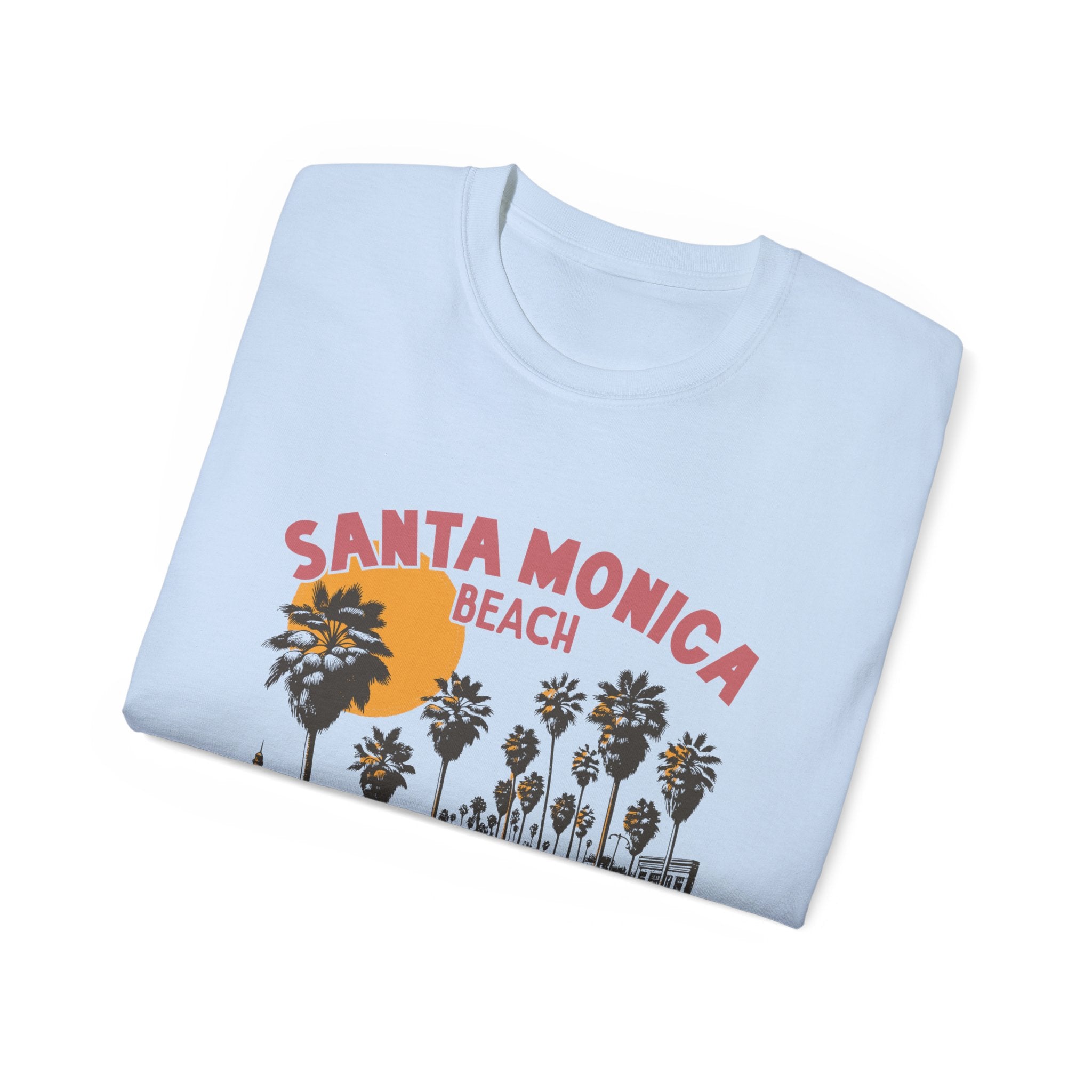 Plage d'été vintage : t-shirt Santa Monica