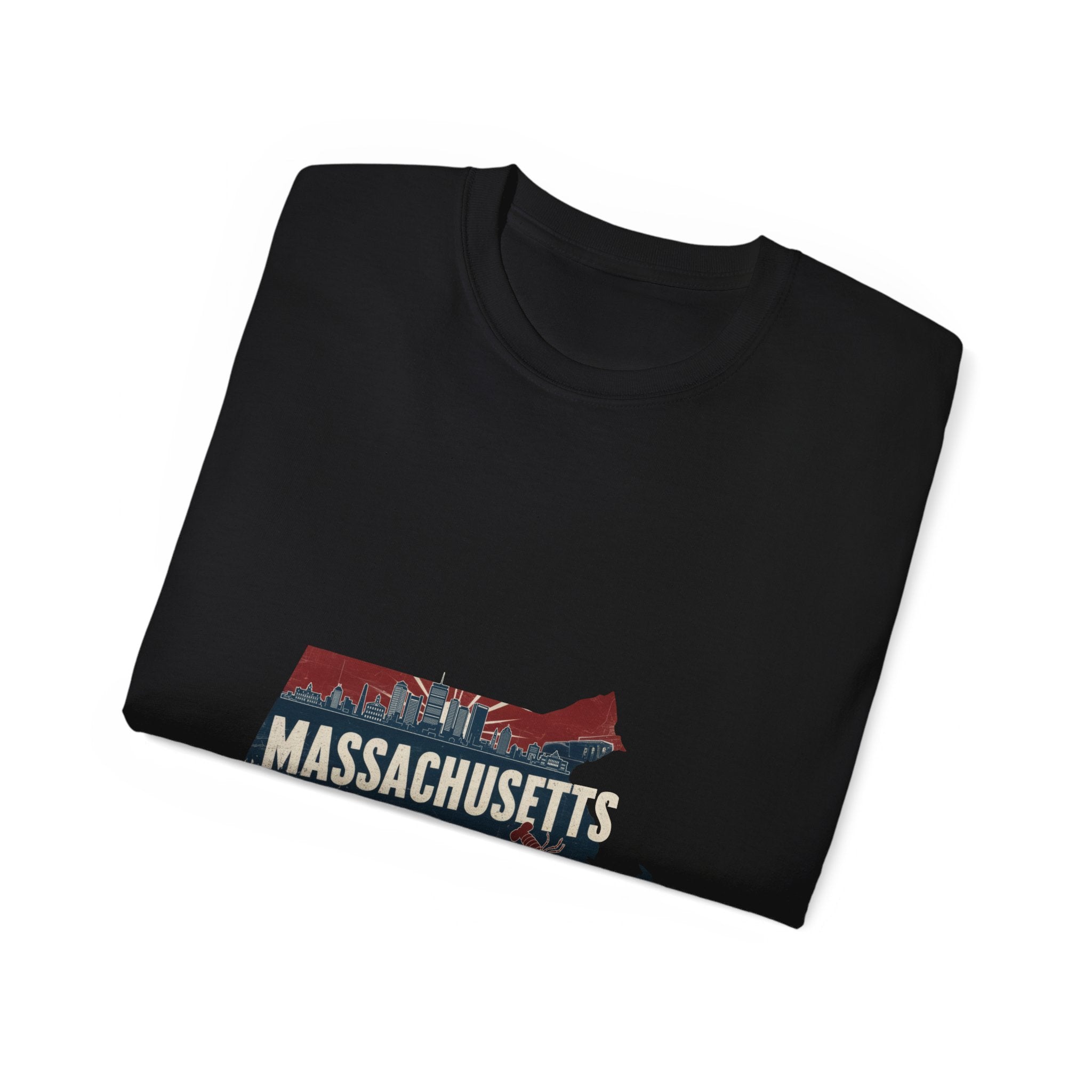 Retro Iconic States degli Stati Uniti: maglietta del Massachusetts