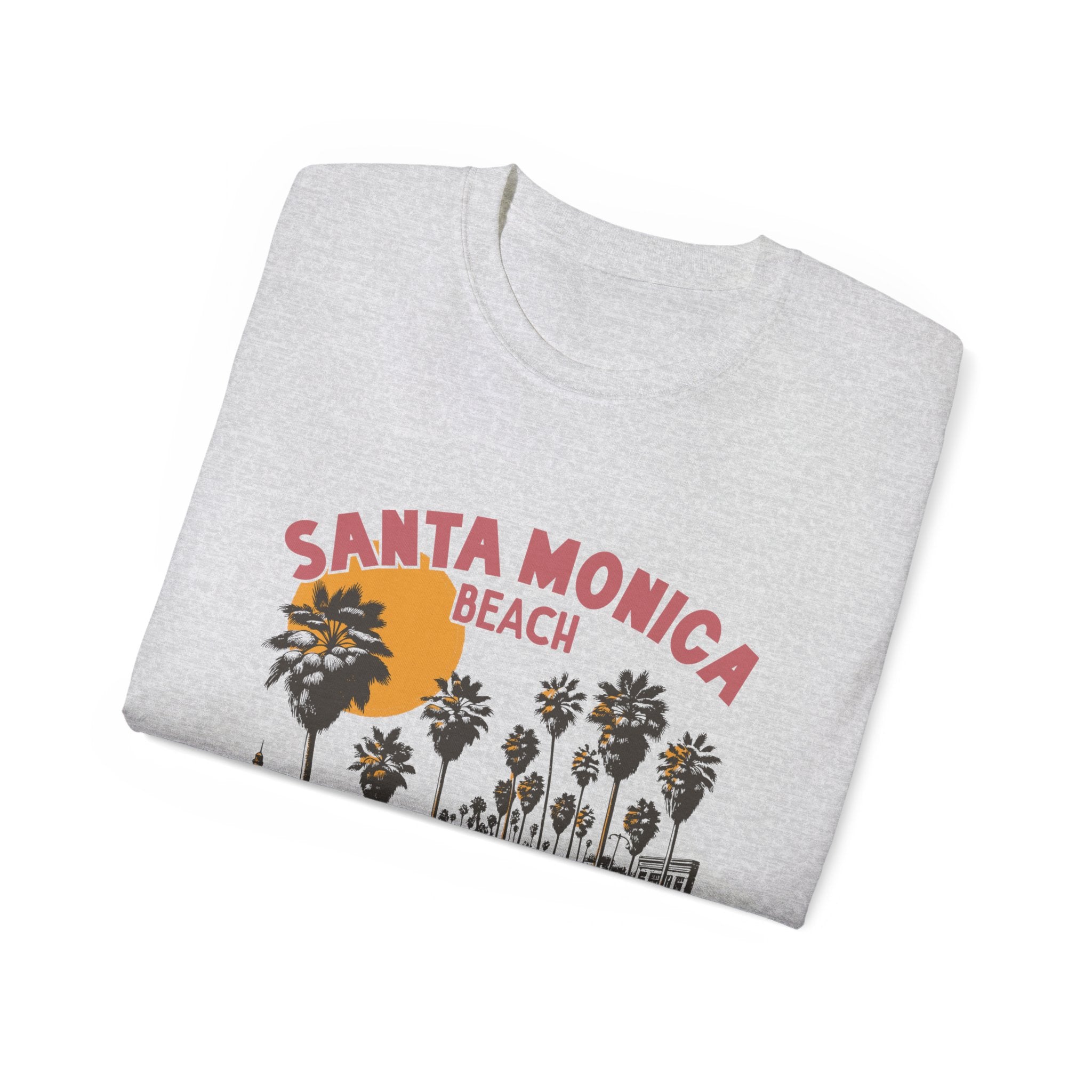 Plage d'été vintage : t-shirt Santa Monica