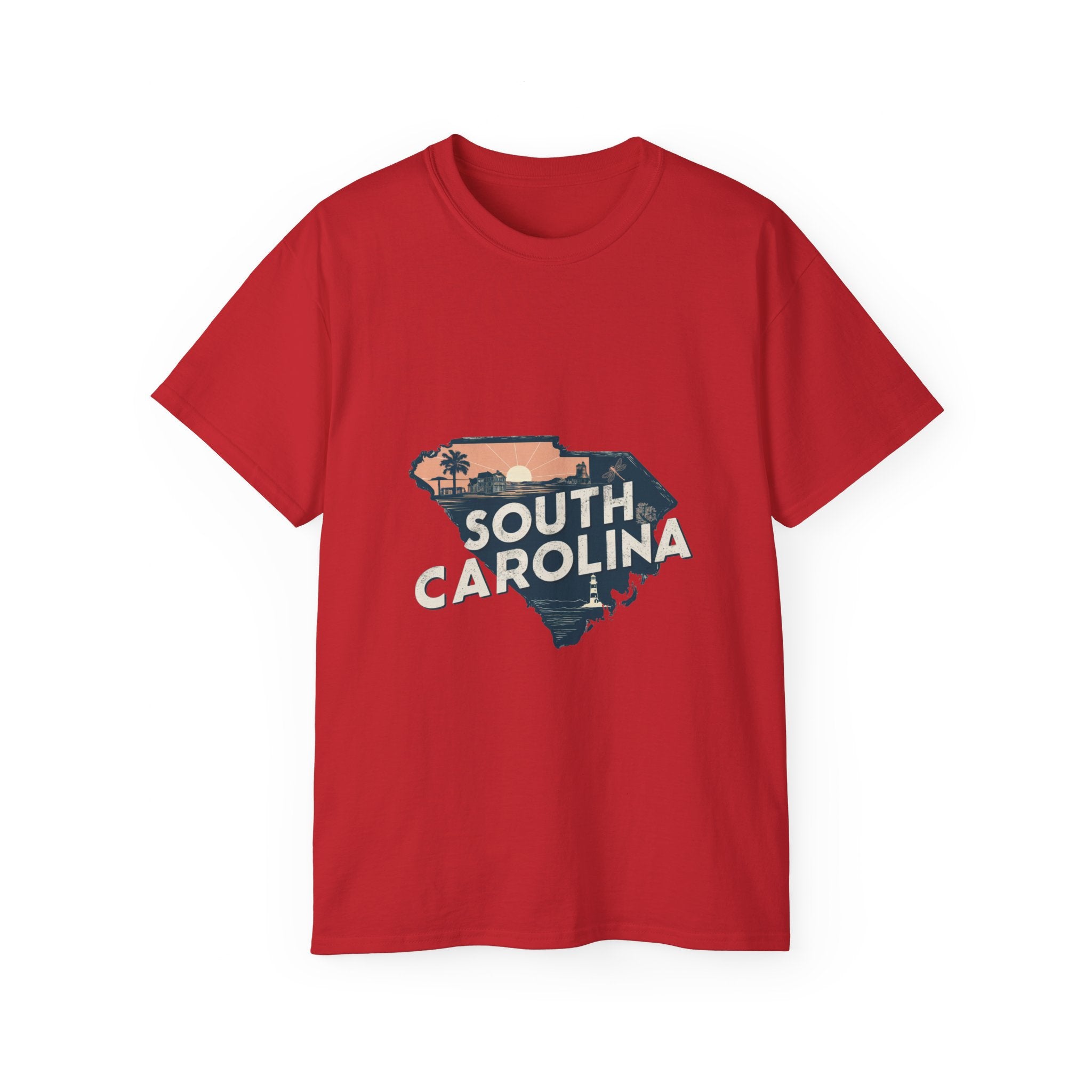 États américains emblématiques rétro : t-shirt Caroline du Sud