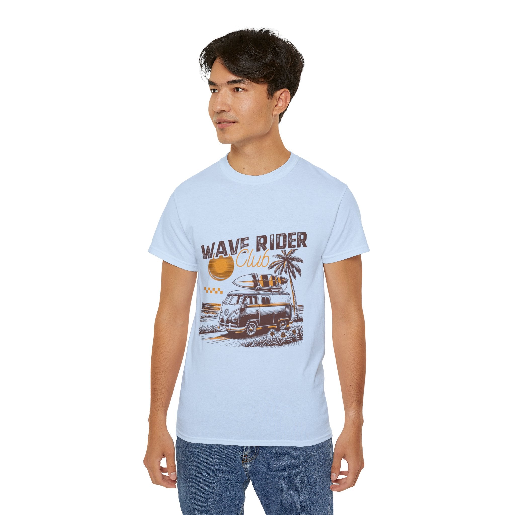 Plage d'été vintage : t-shirt Wave Rider