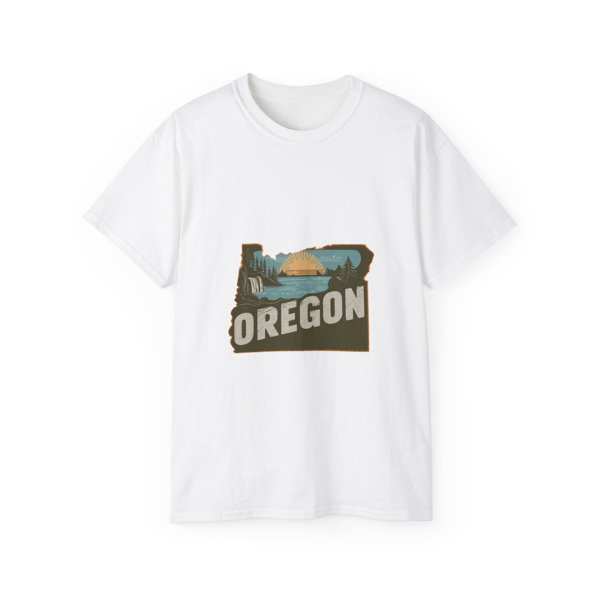 États américains emblématiques rétro : t-shirt Oregon