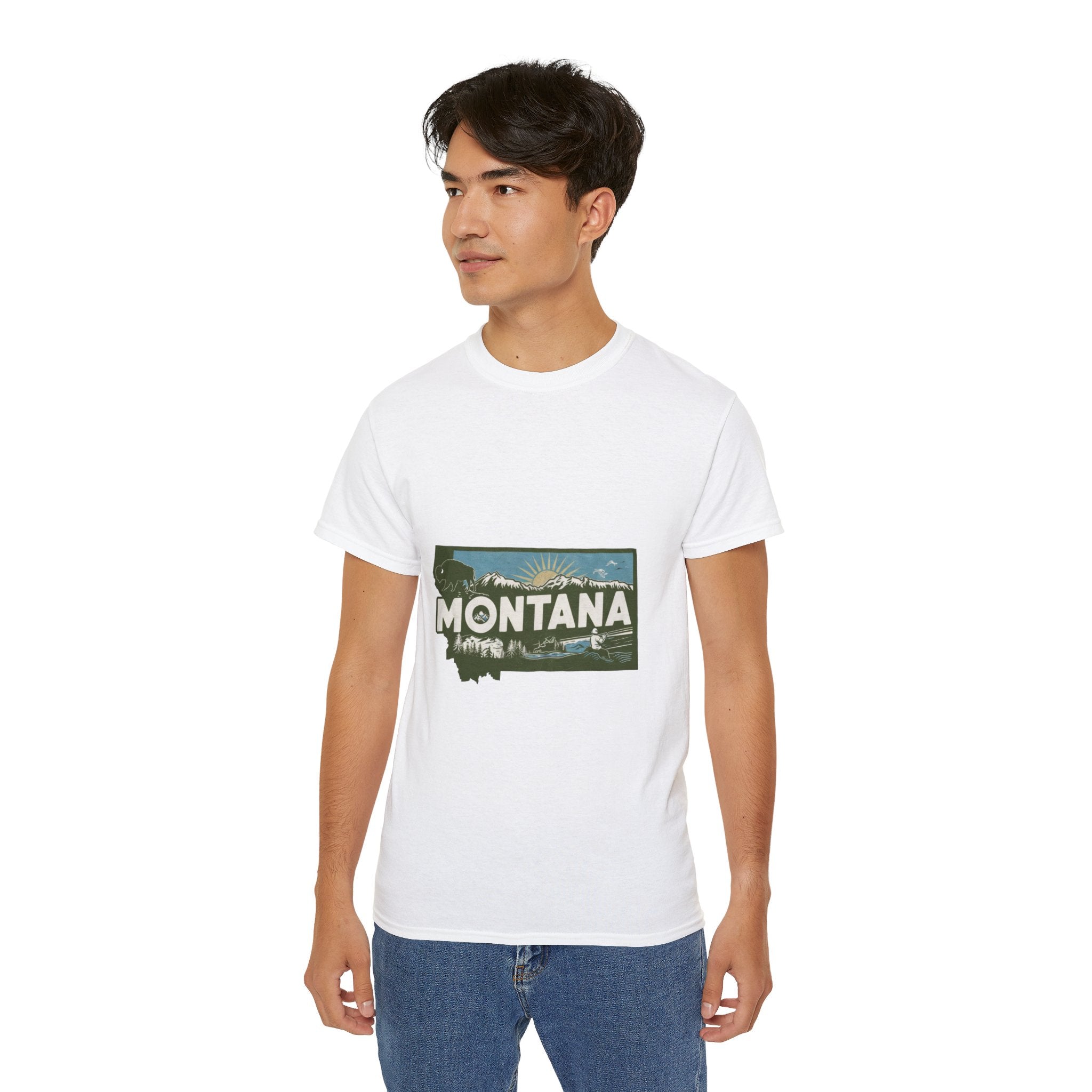 Retro  Iconic U.S. States :  Montana t-shirt