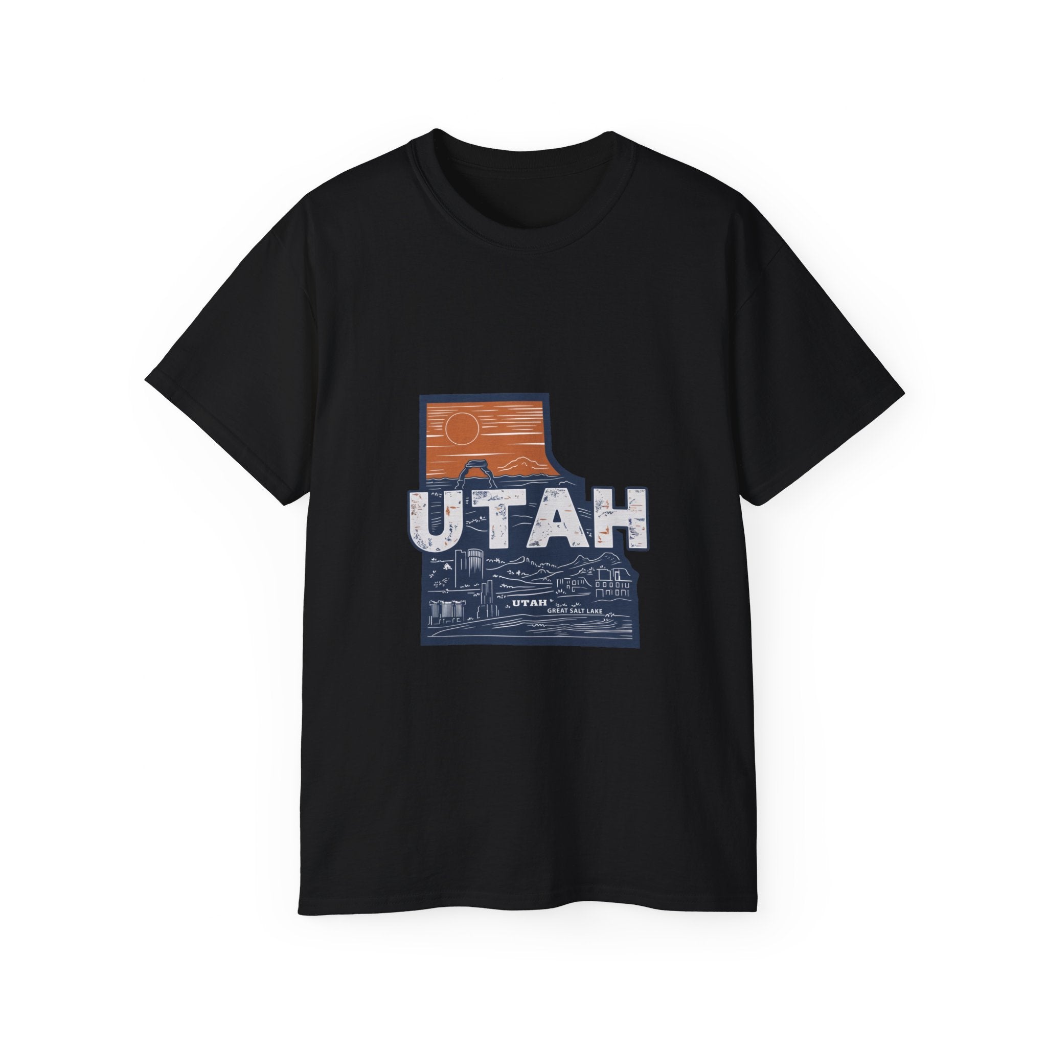 États américains emblématiques rétro : t-shirt Utah