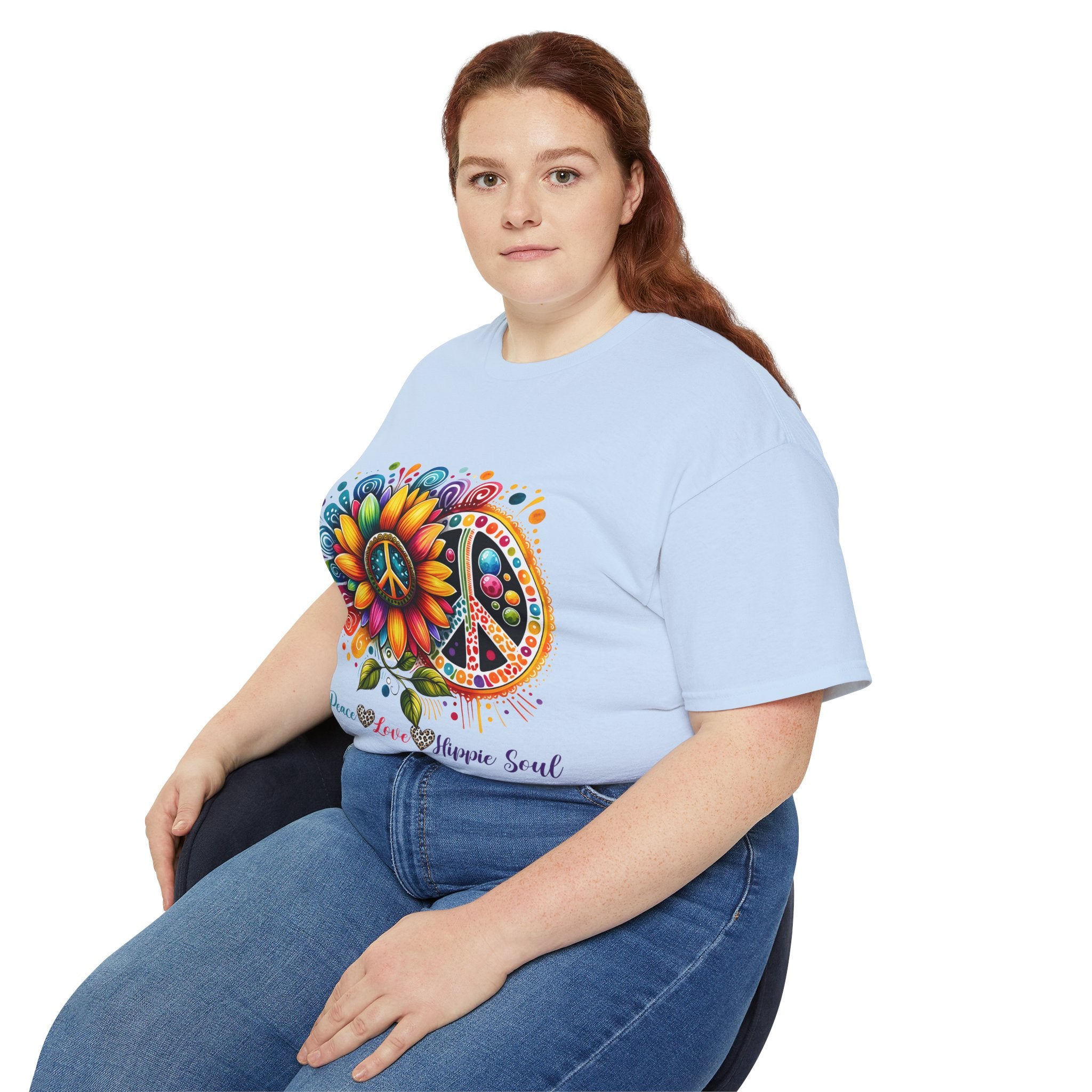 Hippie t-shirt, Floral Harmony t-shirt