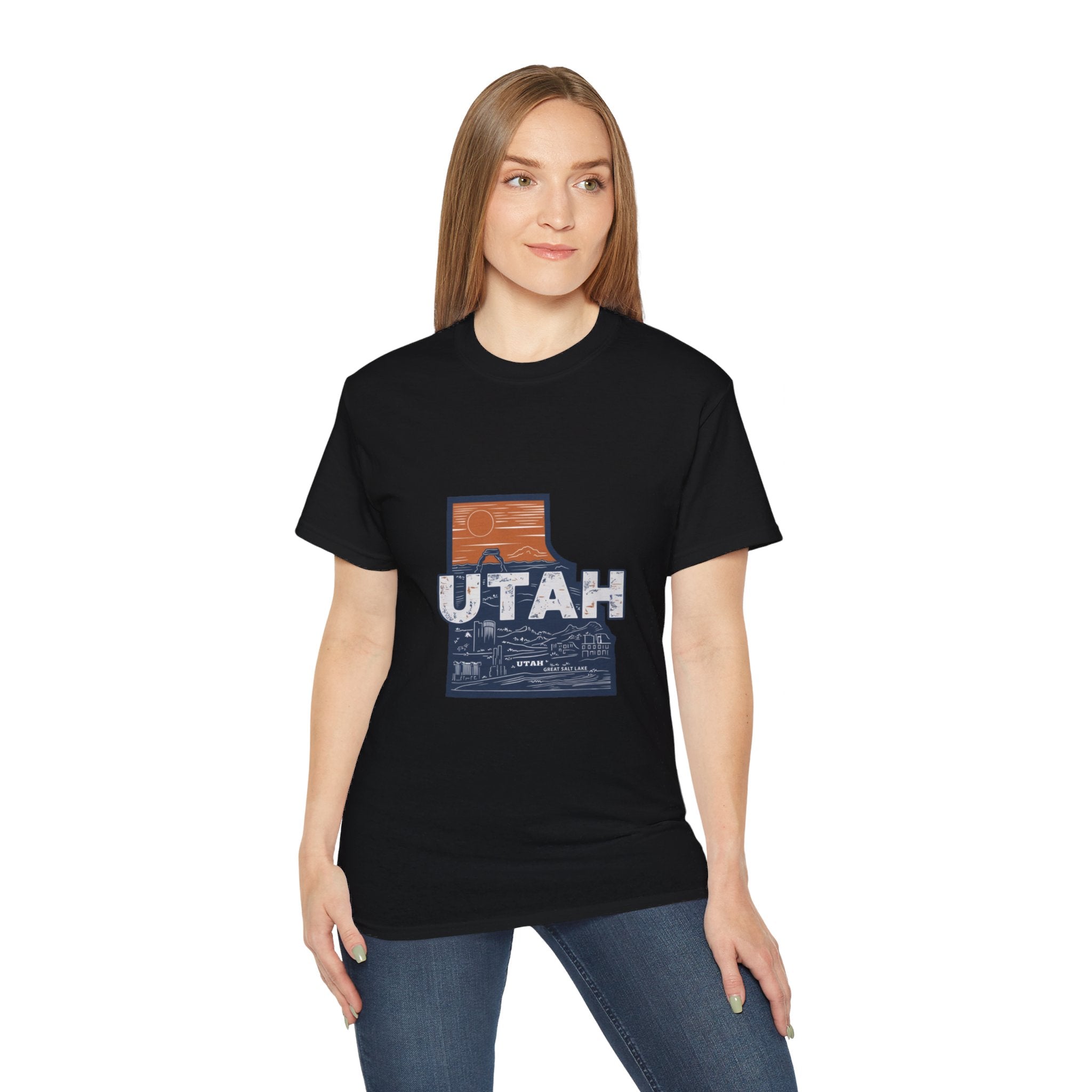 États américains emblématiques rétro : t-shirt Utah