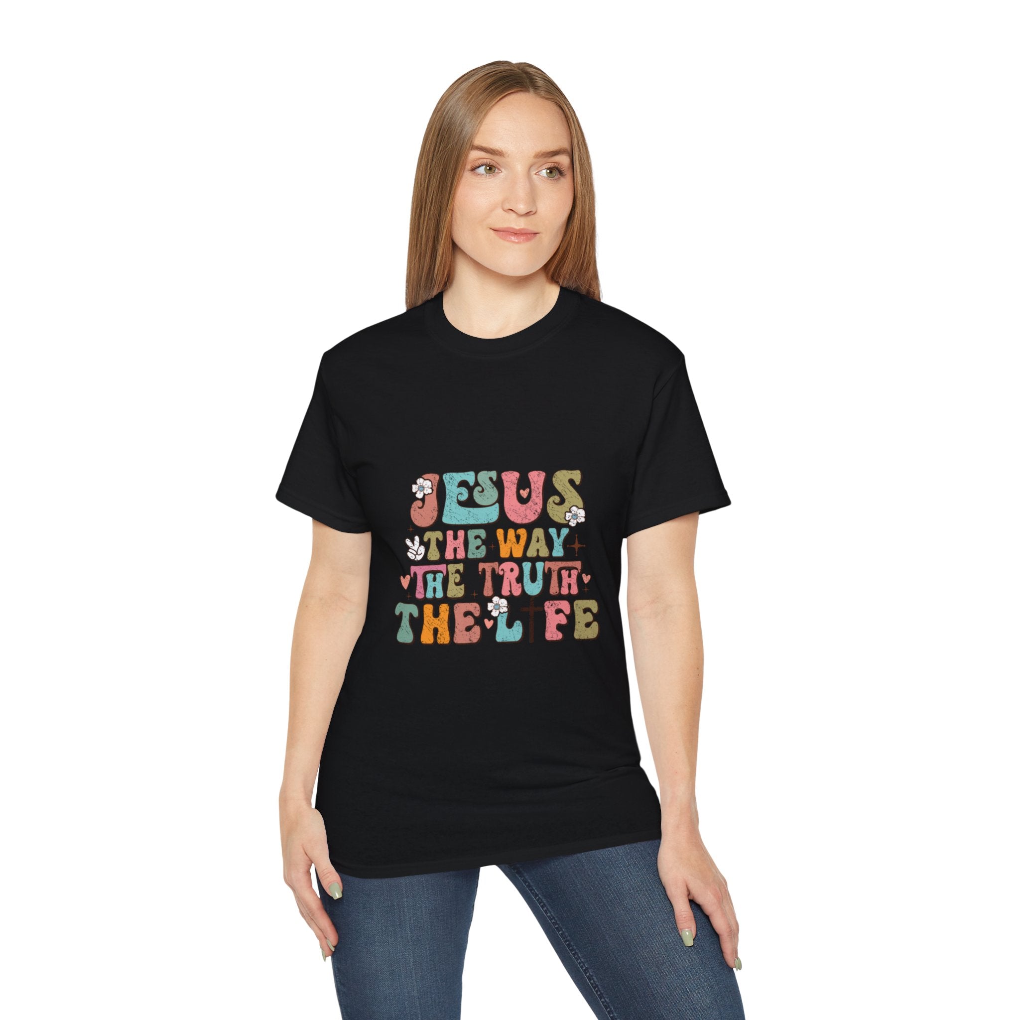 T-shirt chrétien, Jésus le chemin, la vérité, la vie