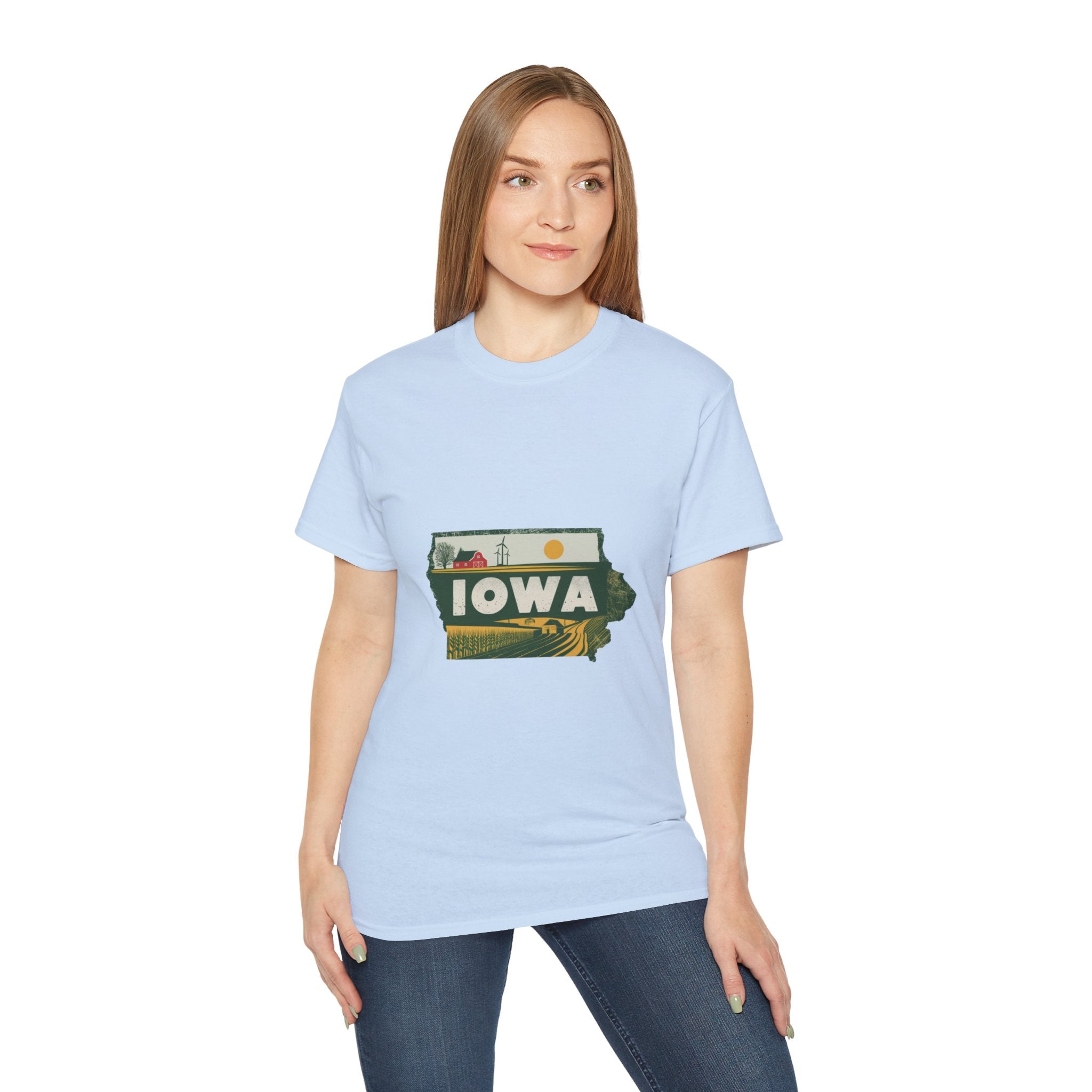 États américains emblématiques rétro : t-shirt Iowa