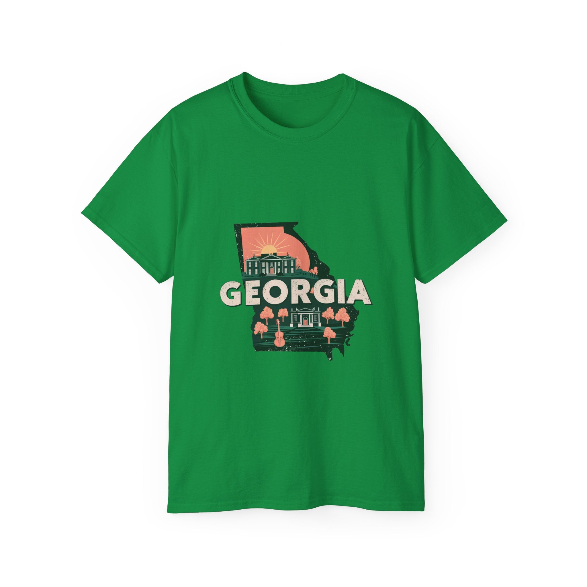 États américains emblématiques rétro : T-shirt Géorgie