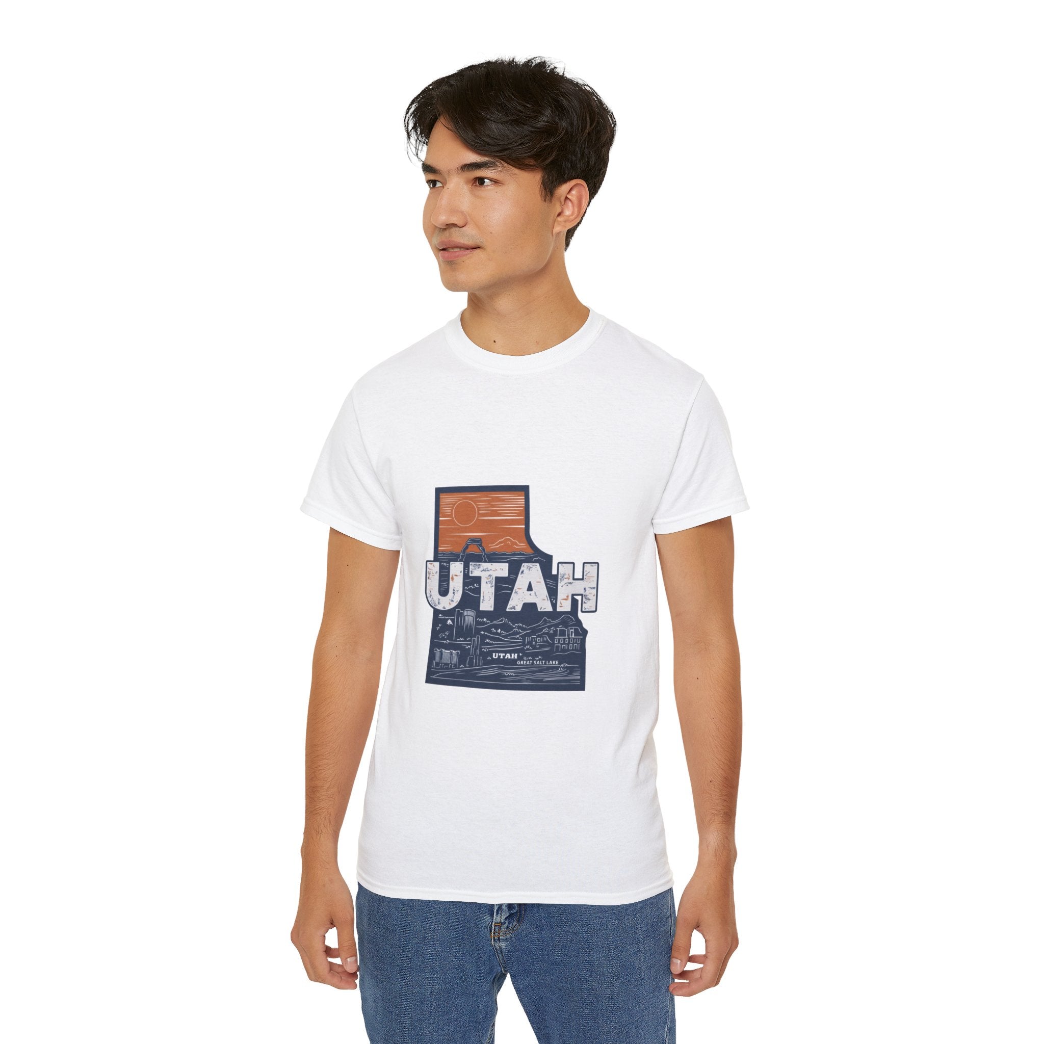 États américains emblématiques rétro : t-shirt Utah