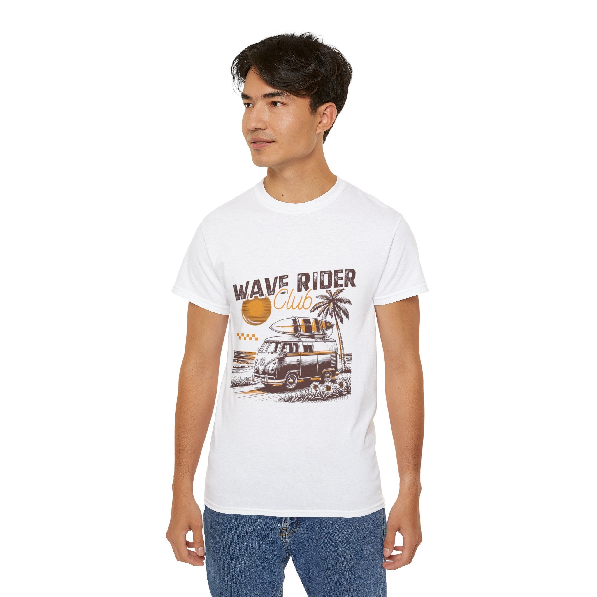 Plage d'été vintage : t-shirt Wave Rider